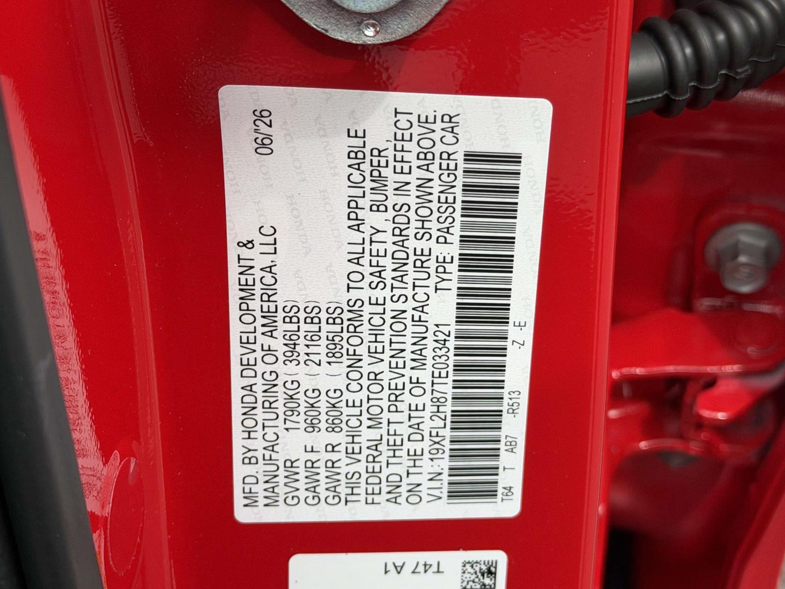 New 2026 Honda Civic Hatchback Sedan