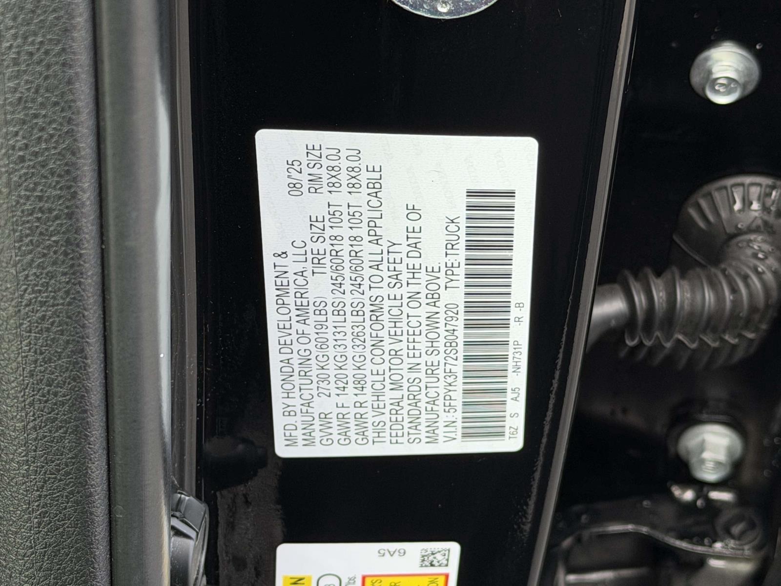 Used 2025 Honda Ridgeline Truck