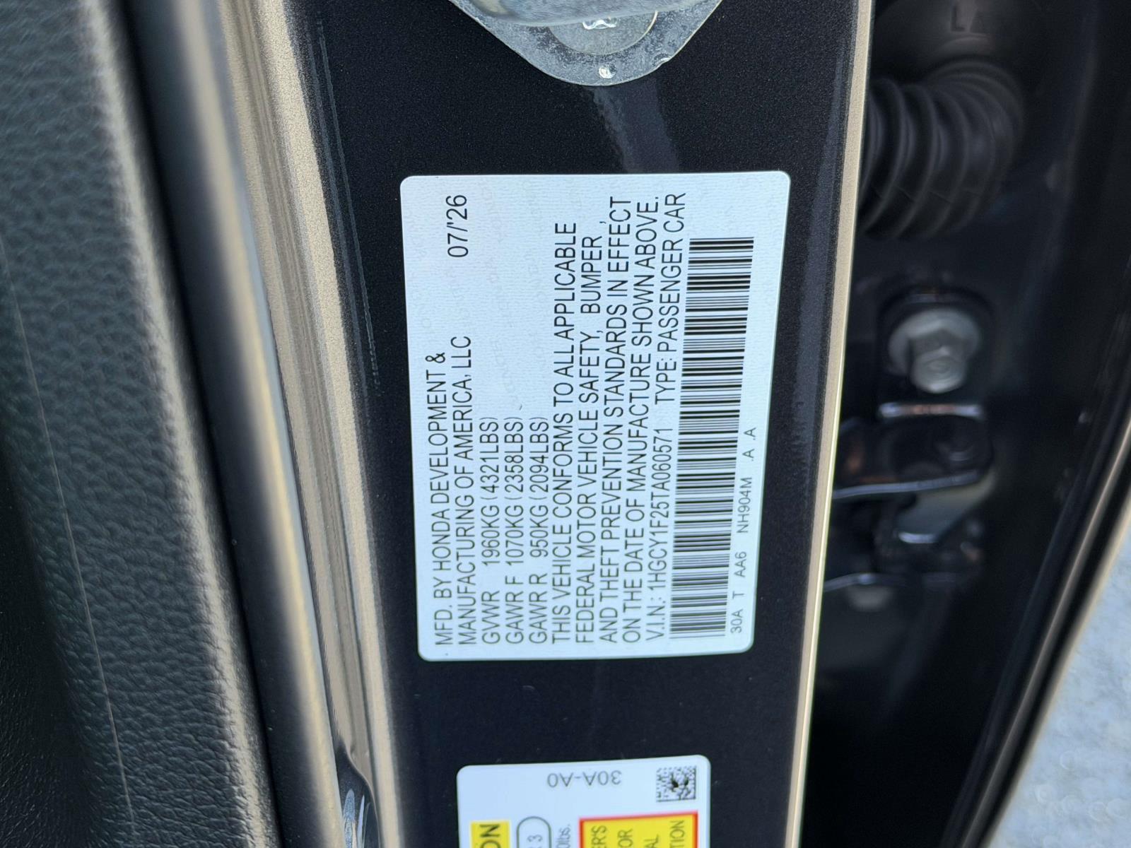 New 2026 Honda Accord Sedan Sedan