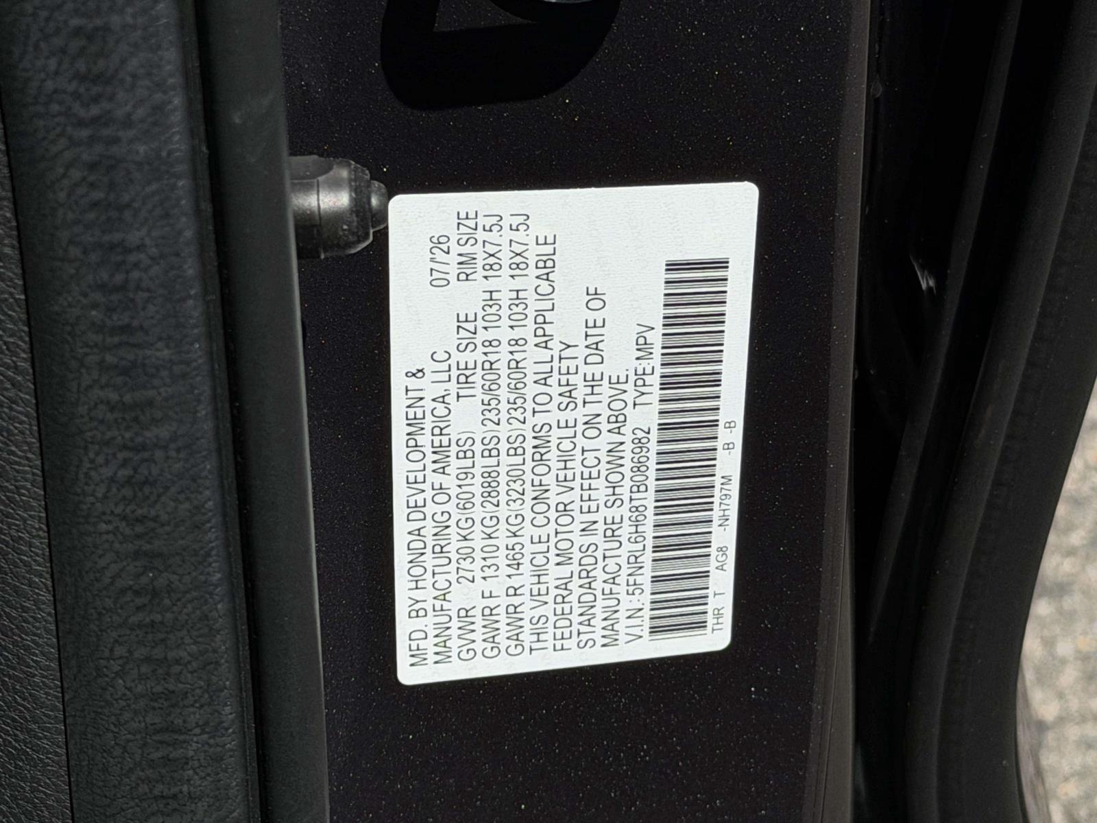 New 2026 Honda Odyssey Van
