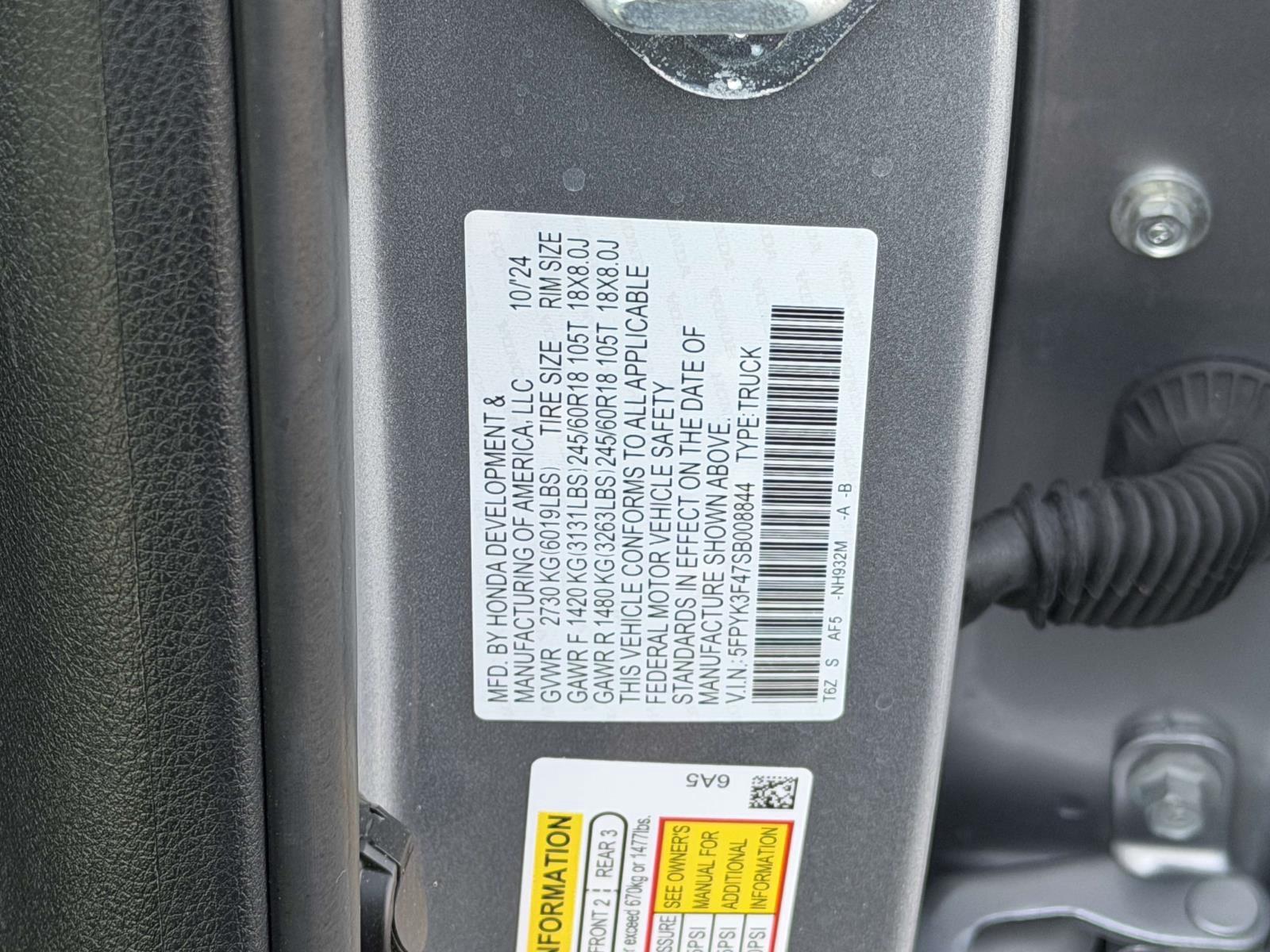 Used 2025 Honda Ridgeline Truck