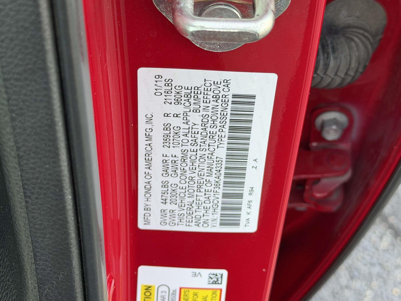Used 2019 Honda Accord Sedan