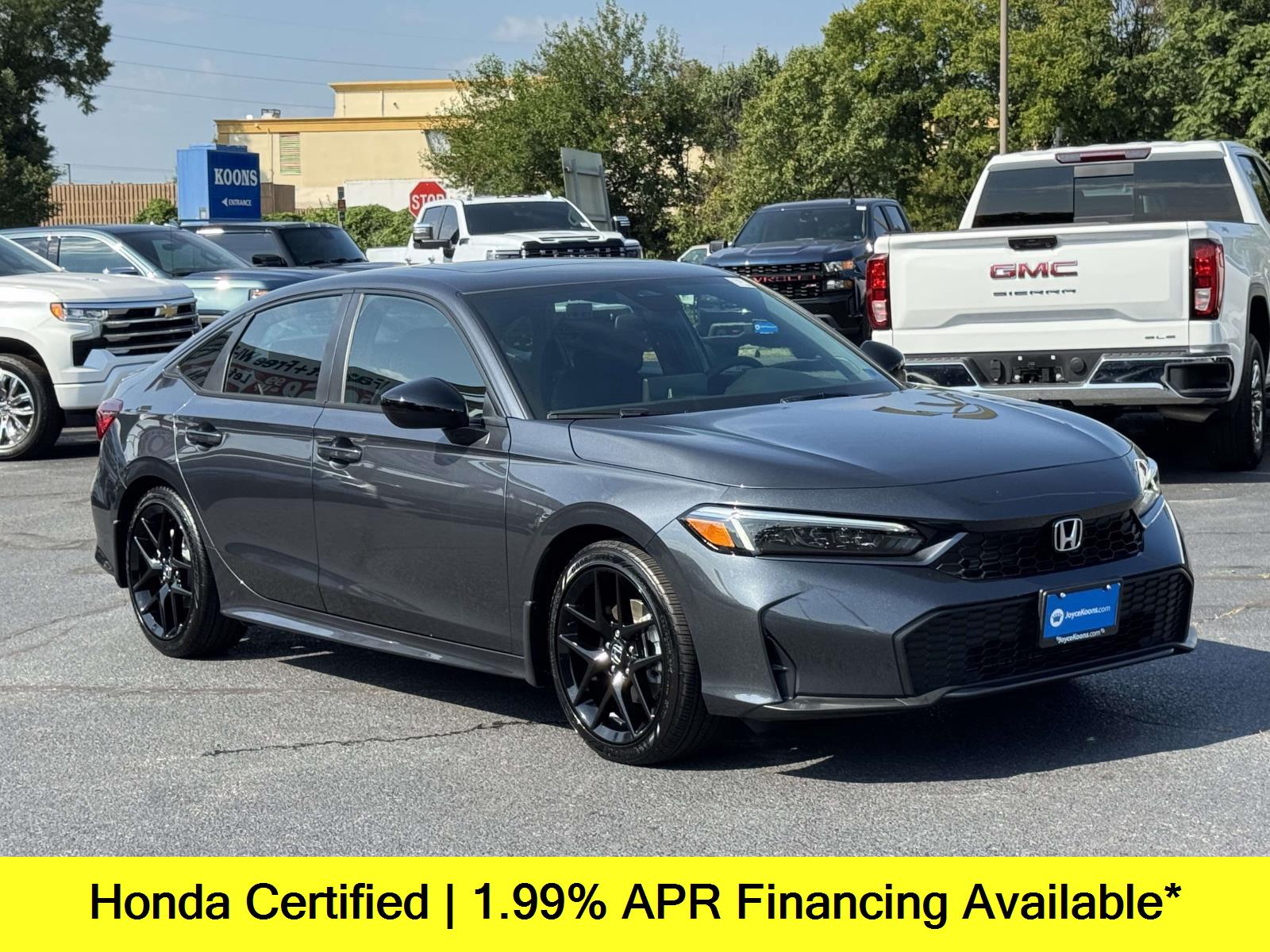 Meteorite Gray Metallic 2026 Honda Civic Hybrid Sedan Front-Wheel Drive Continuously Variable Transmission