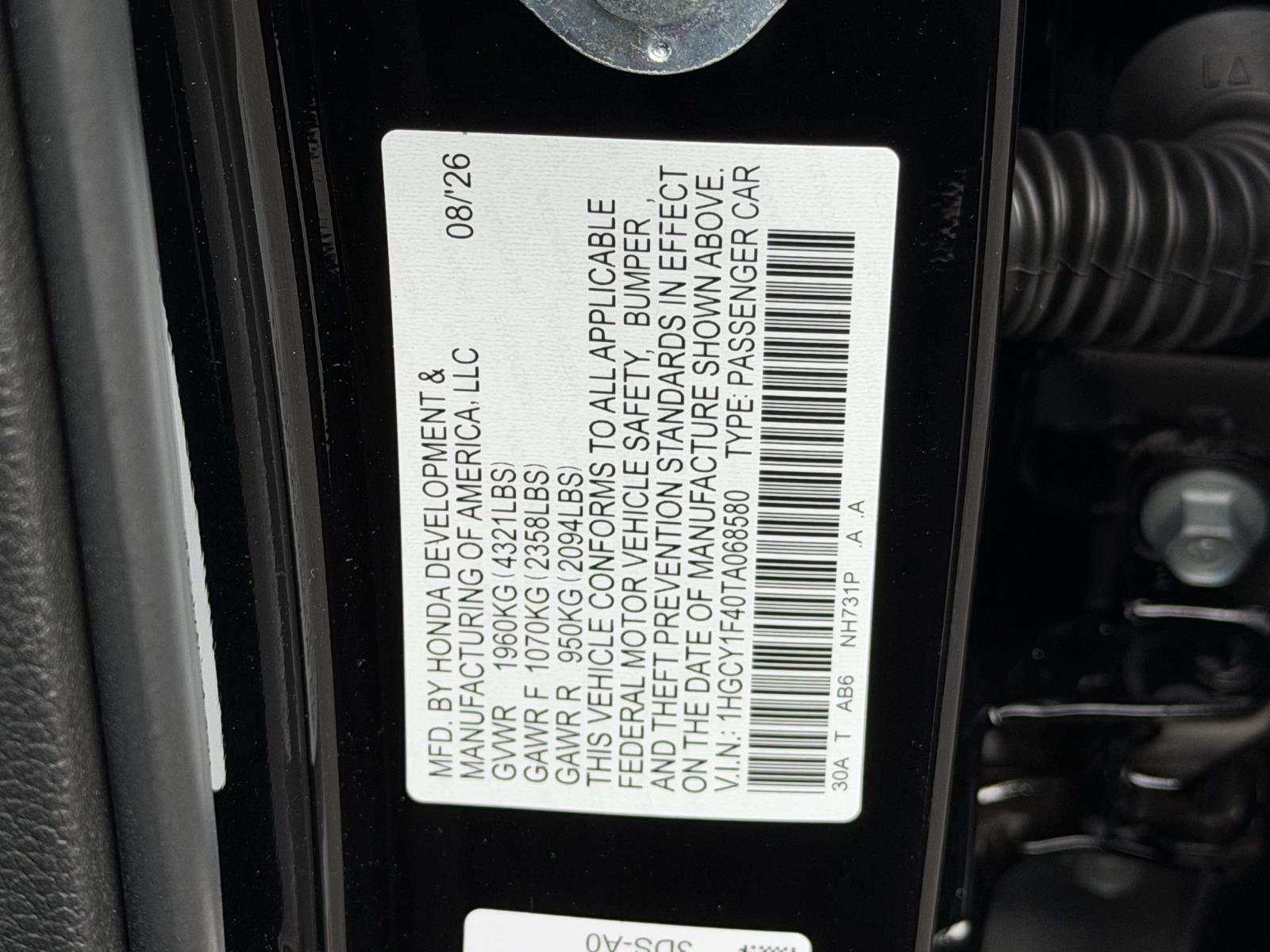 New 2026 Honda Accord Sedan Sedan