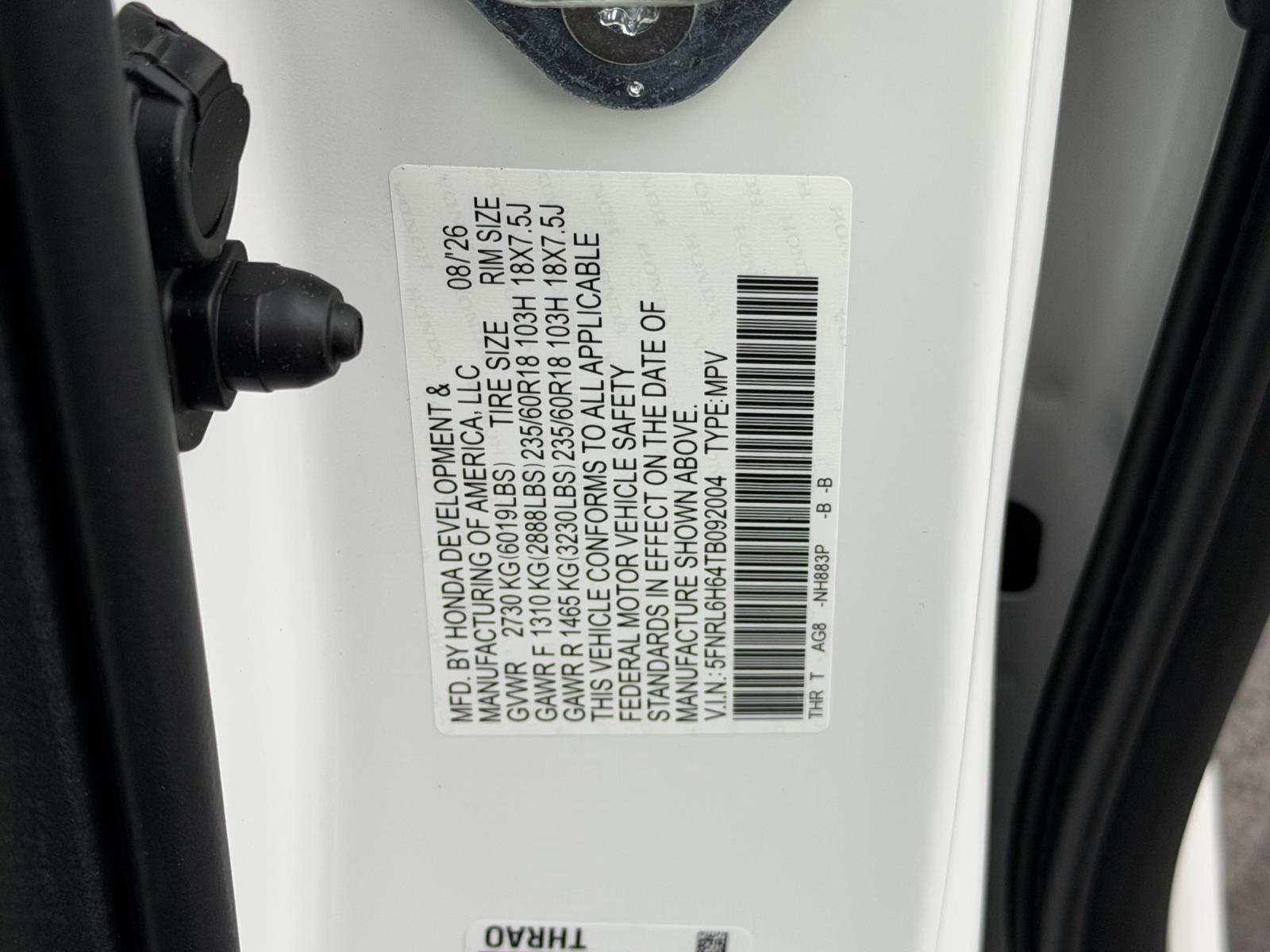 New 2026 Honda Odyssey Van