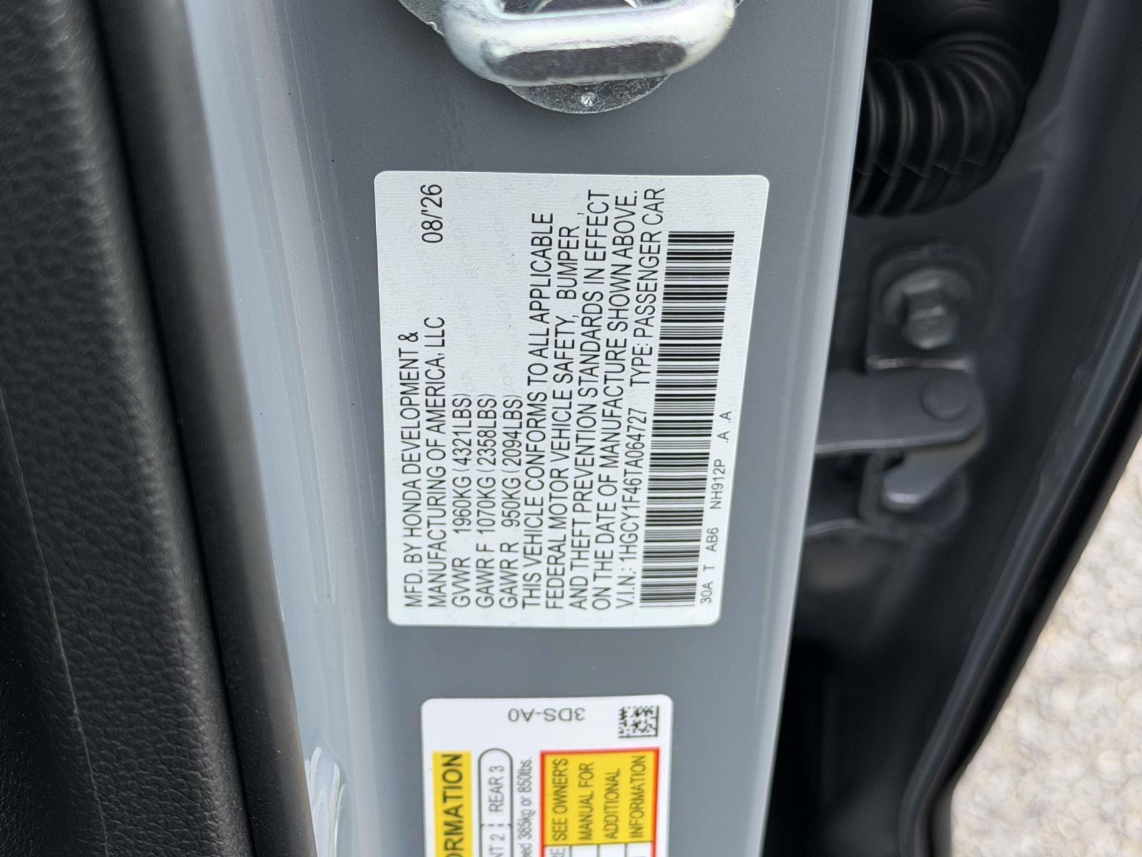 New 2026 Honda Accord Sedan Sedan