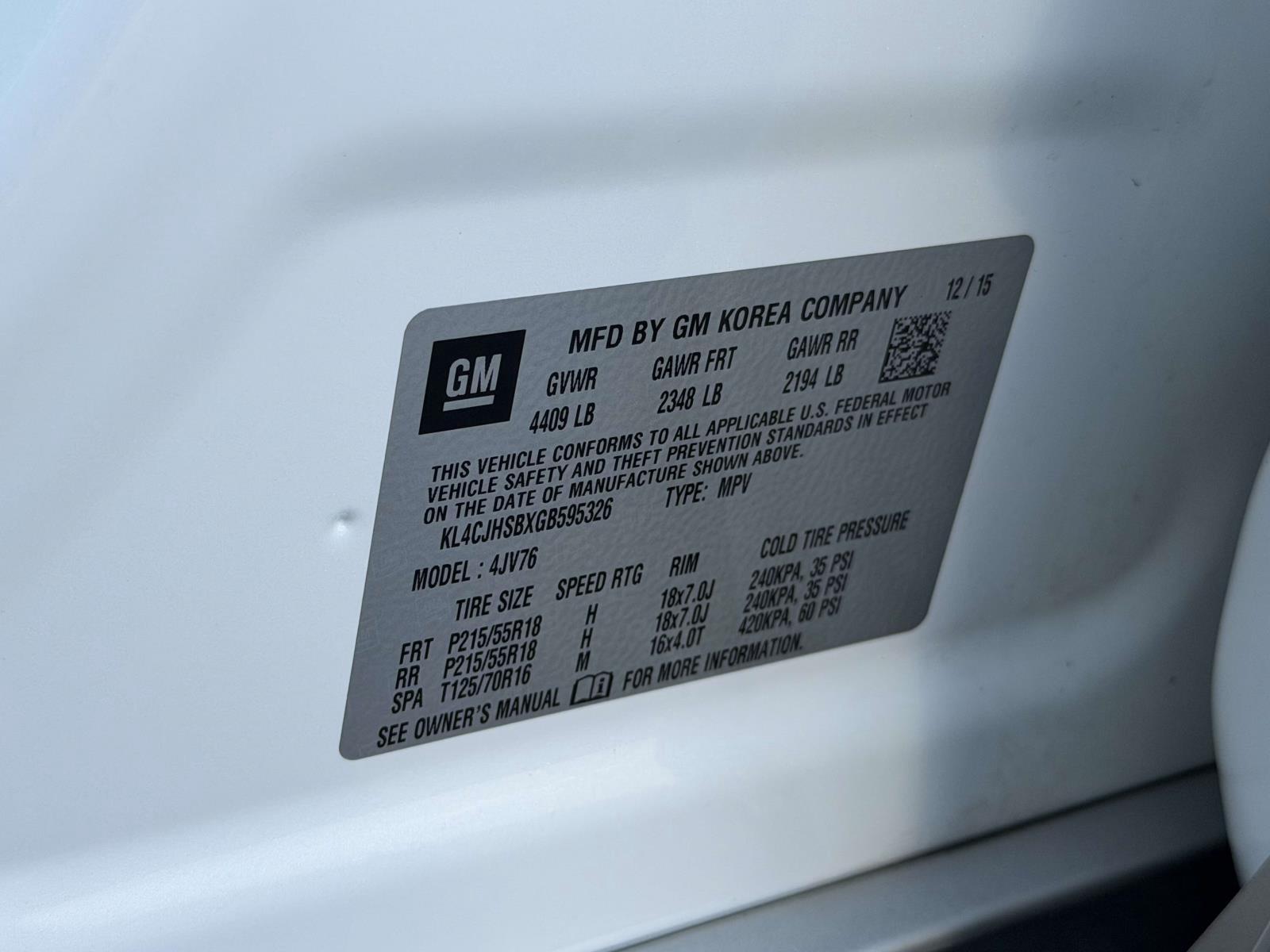 Used 2016 Buick Encore SUV