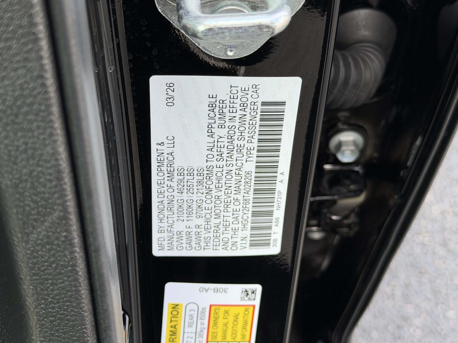 Used 2026 Honda Accord Hybrid Sedan