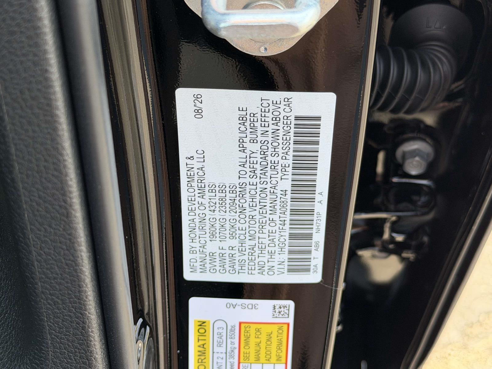 New 2026 Honda Accord Sedan Sedan