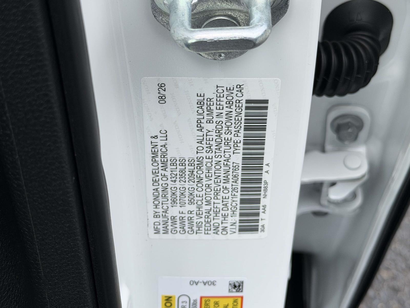New 2026 Honda Accord Sedan Sedan