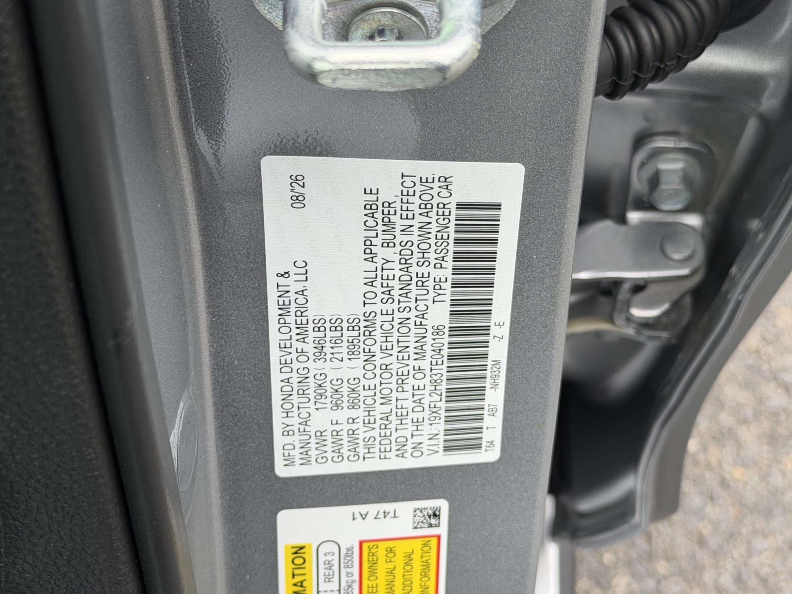 New 2026 Honda Civic Hatchback Hatchback