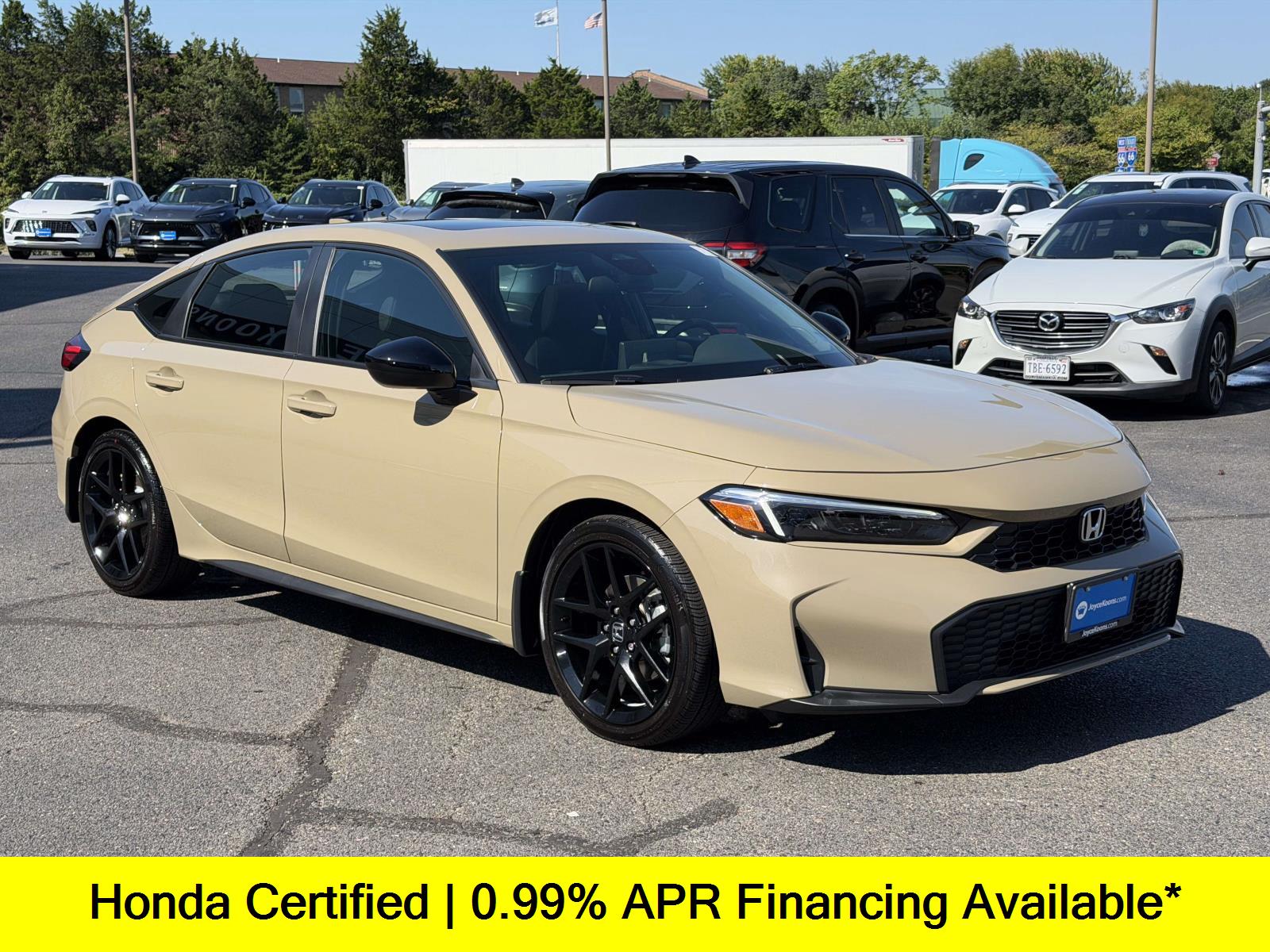 Sand Dune Pearl 2026 Honda Civic Hybrid Hatchback Front-Wheel Drive Continuously Variable Transmission