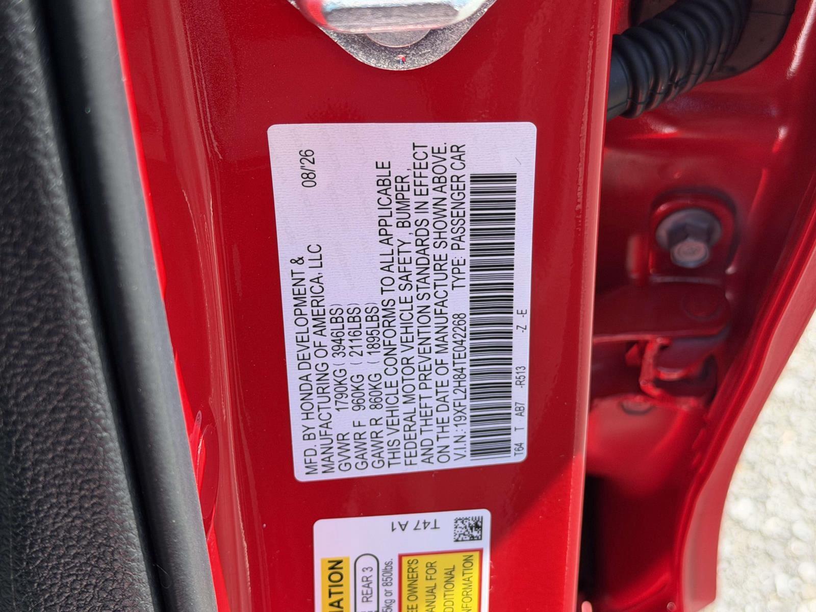 New 2026 Honda Civic Hatchback Hatchback