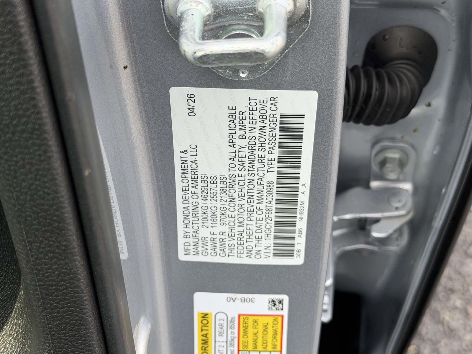 Used 2026 Honda Accord Hybrid Sedan