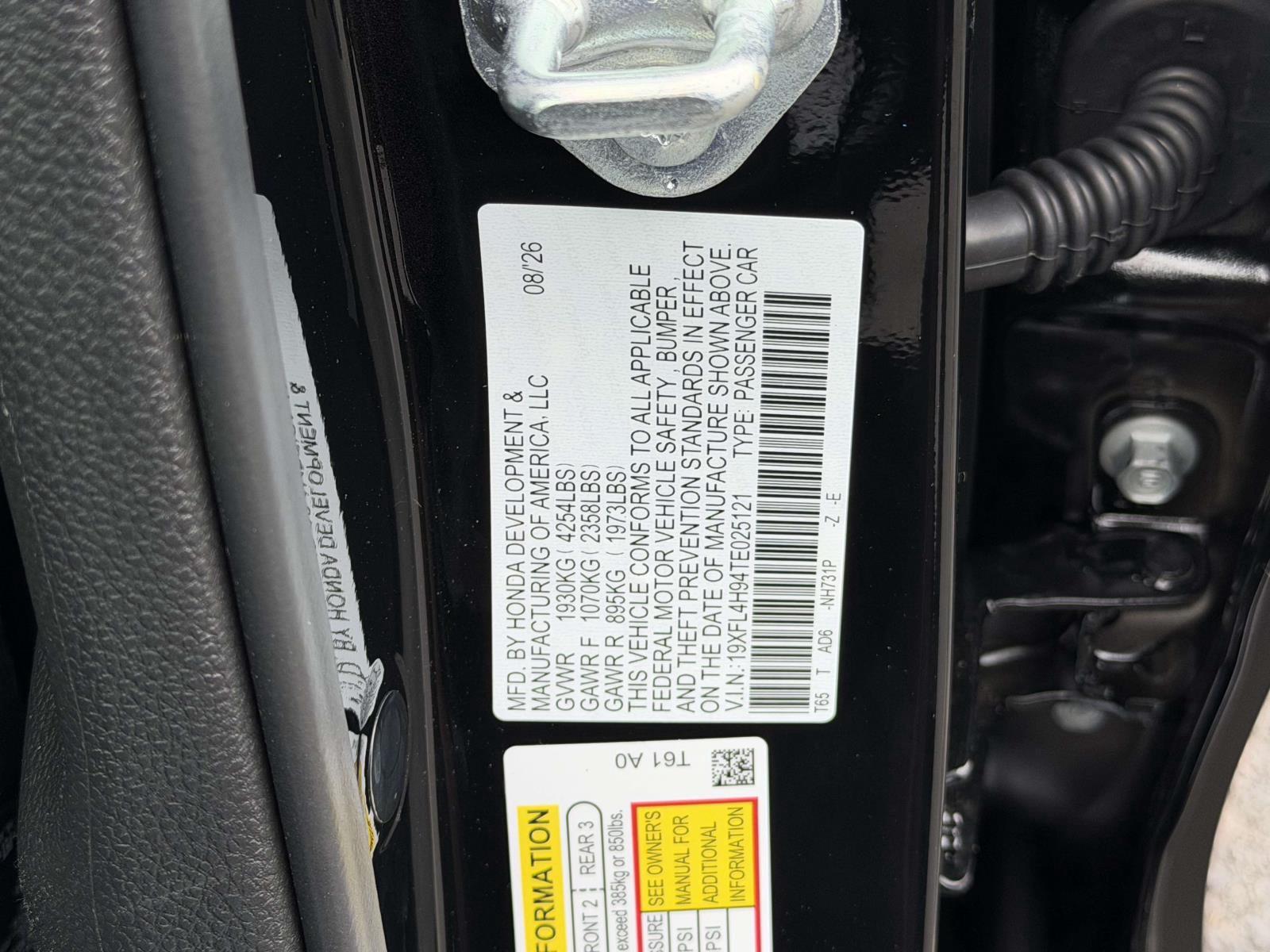 New 2026 Honda Civic Hatchback Hybrid Hatchback
