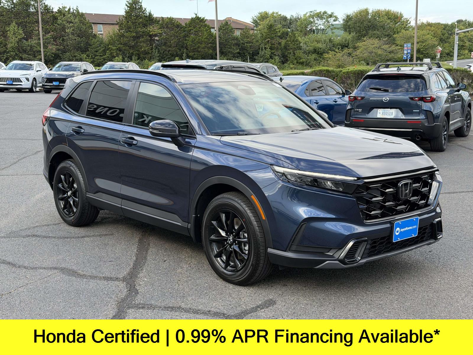 Canyon River Blue Metallic 2026 Honda CR-V Hybrid SUV / Crossover All-Wheel Drive Continuously Variable Transmission