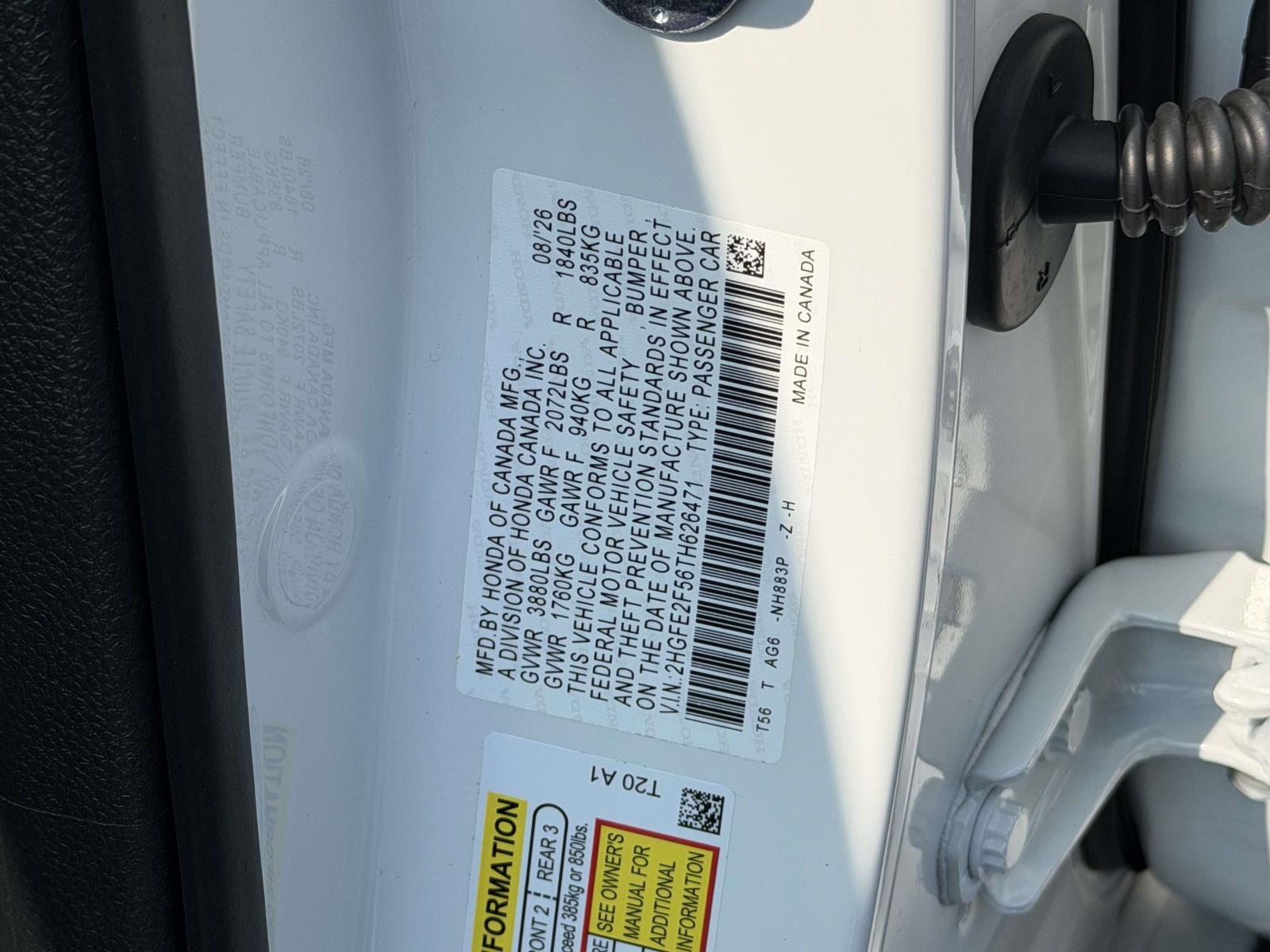 New 2026 Honda Civic Sedan Sedan