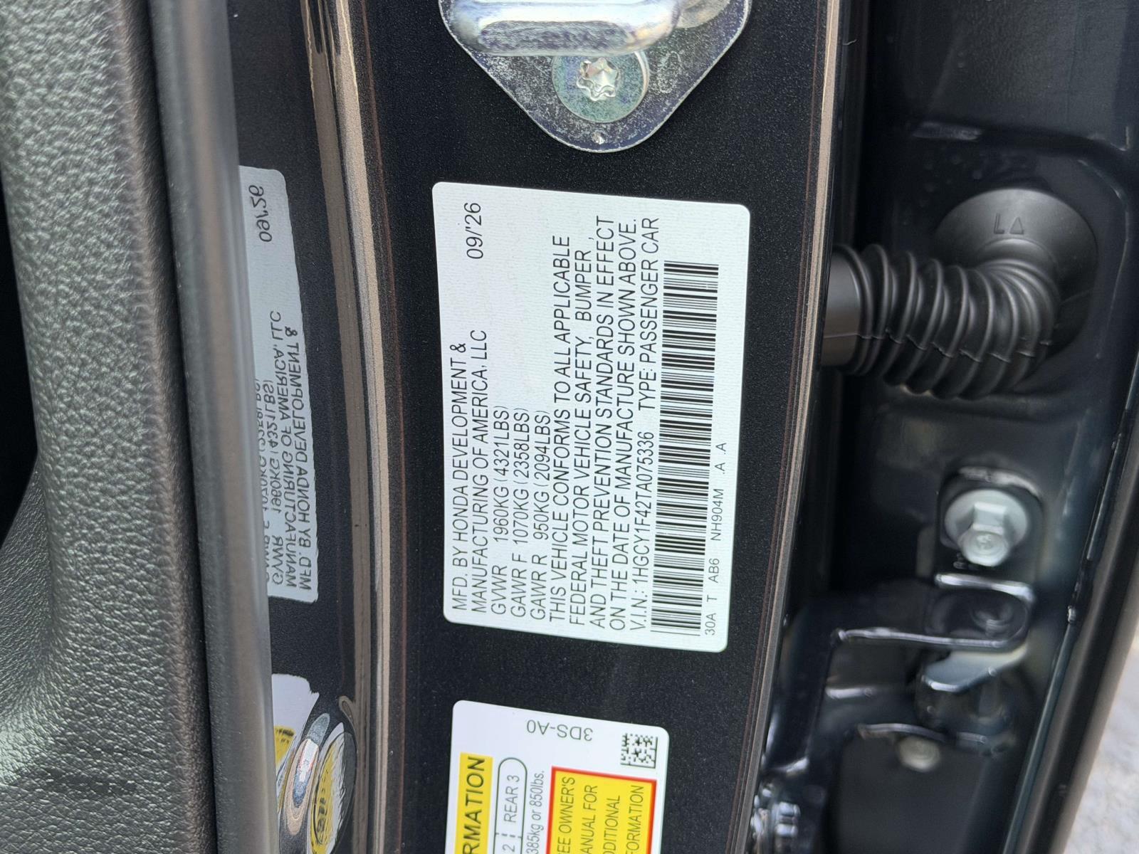 New 2026 Honda Accord Sedan Sedan