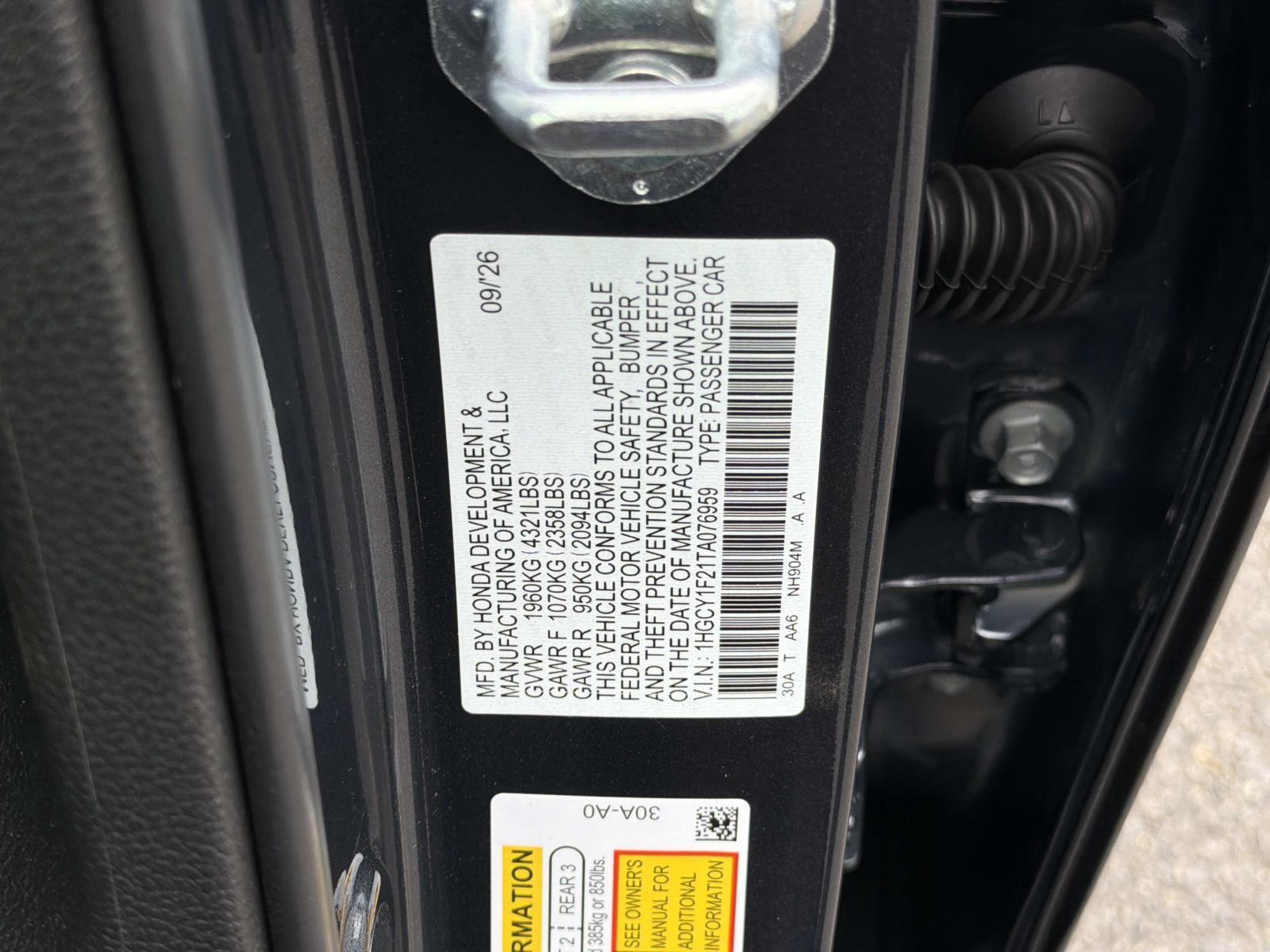 New 2026 Honda Accord Sedan Sedan