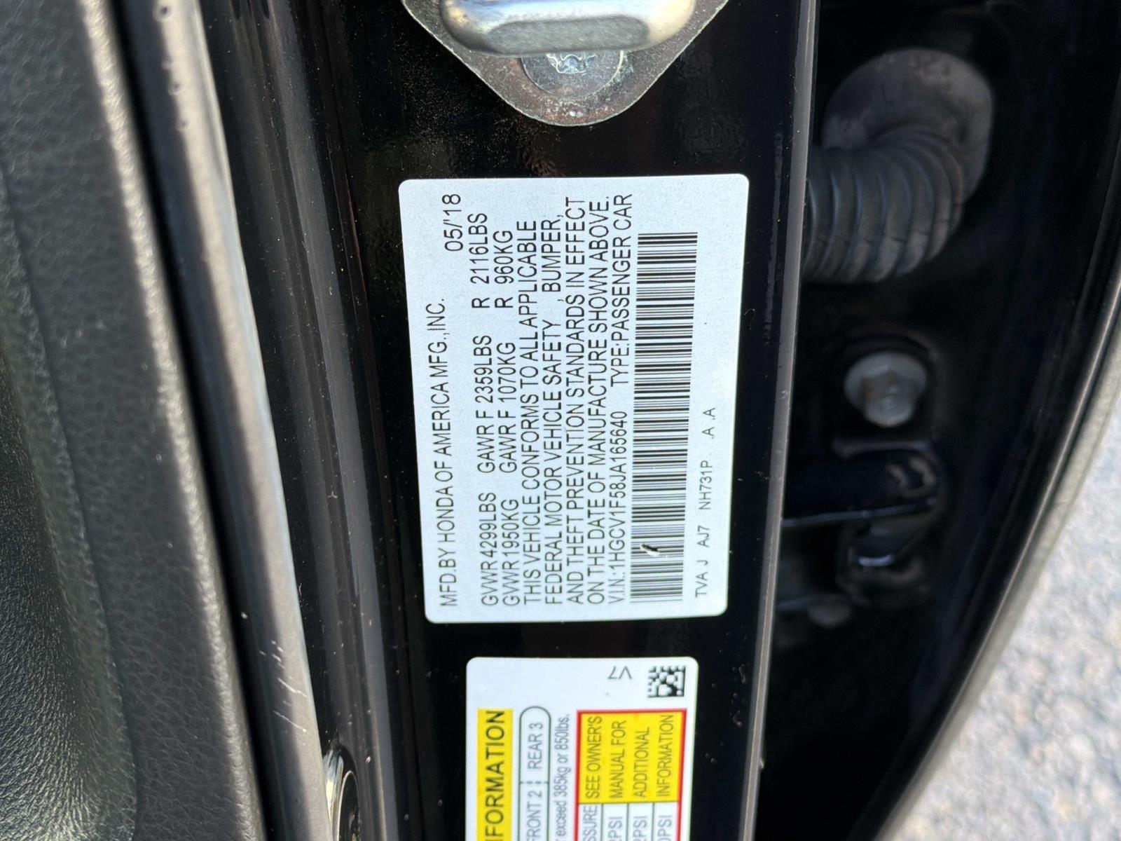 Used 2018 Honda Accord Sedan