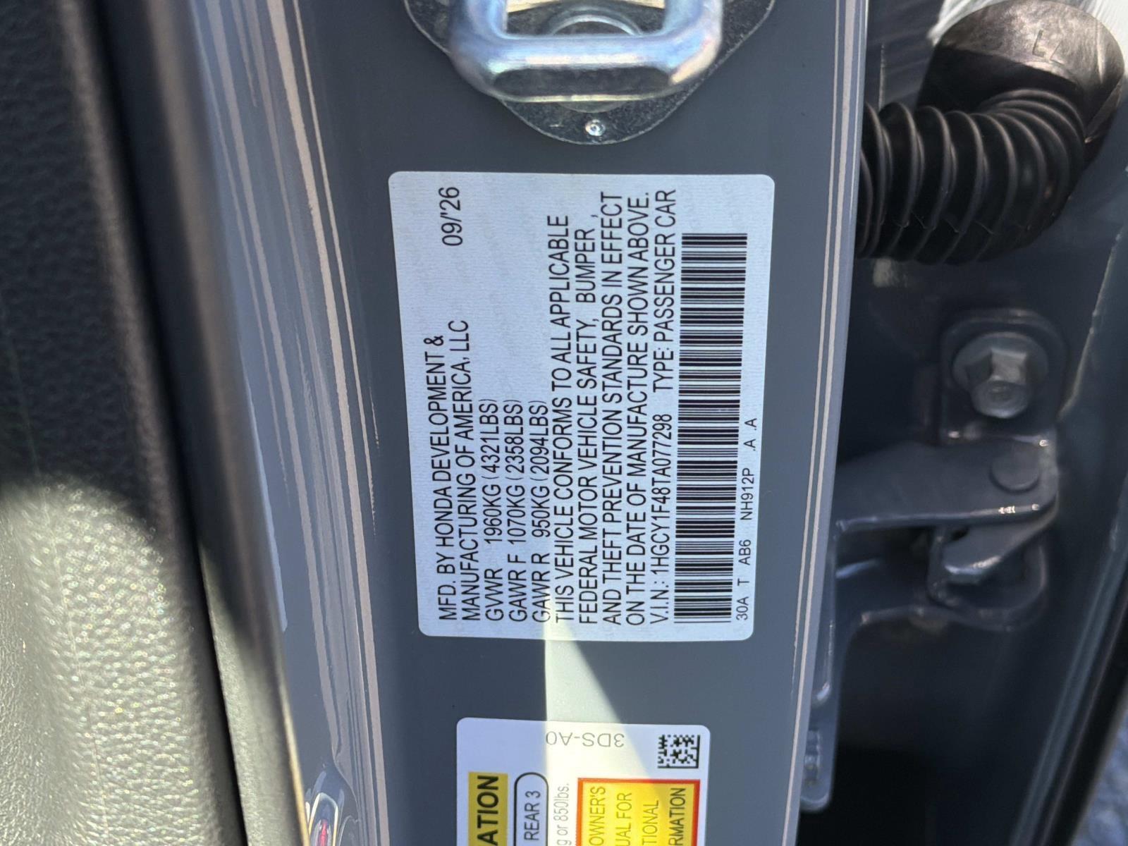New 2026 Honda Accord Sedan Sedan