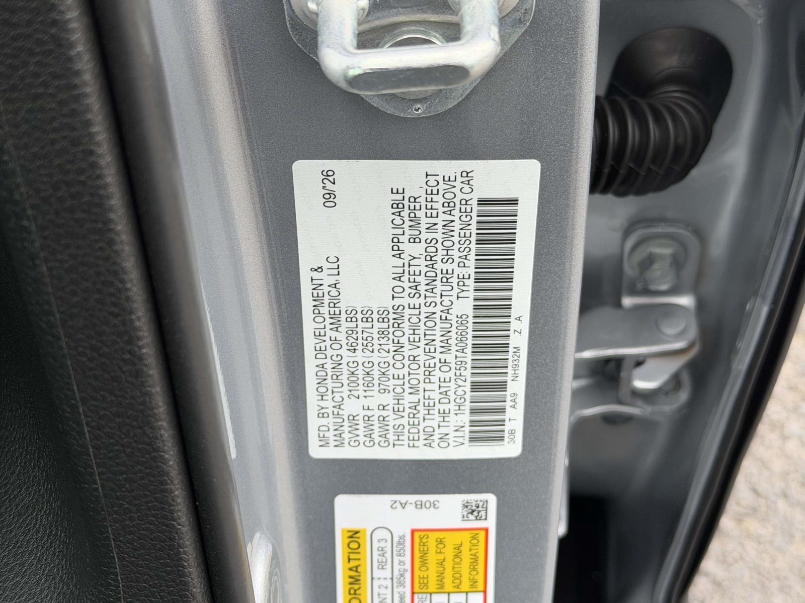 New 2026 Honda Accord Hybrid Sedan