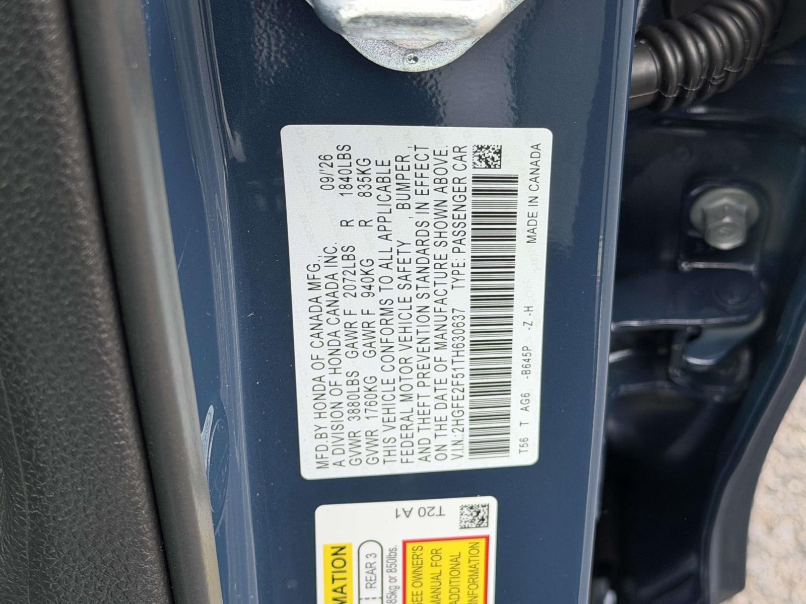 New 2026 Honda Civic Sedan Sedan