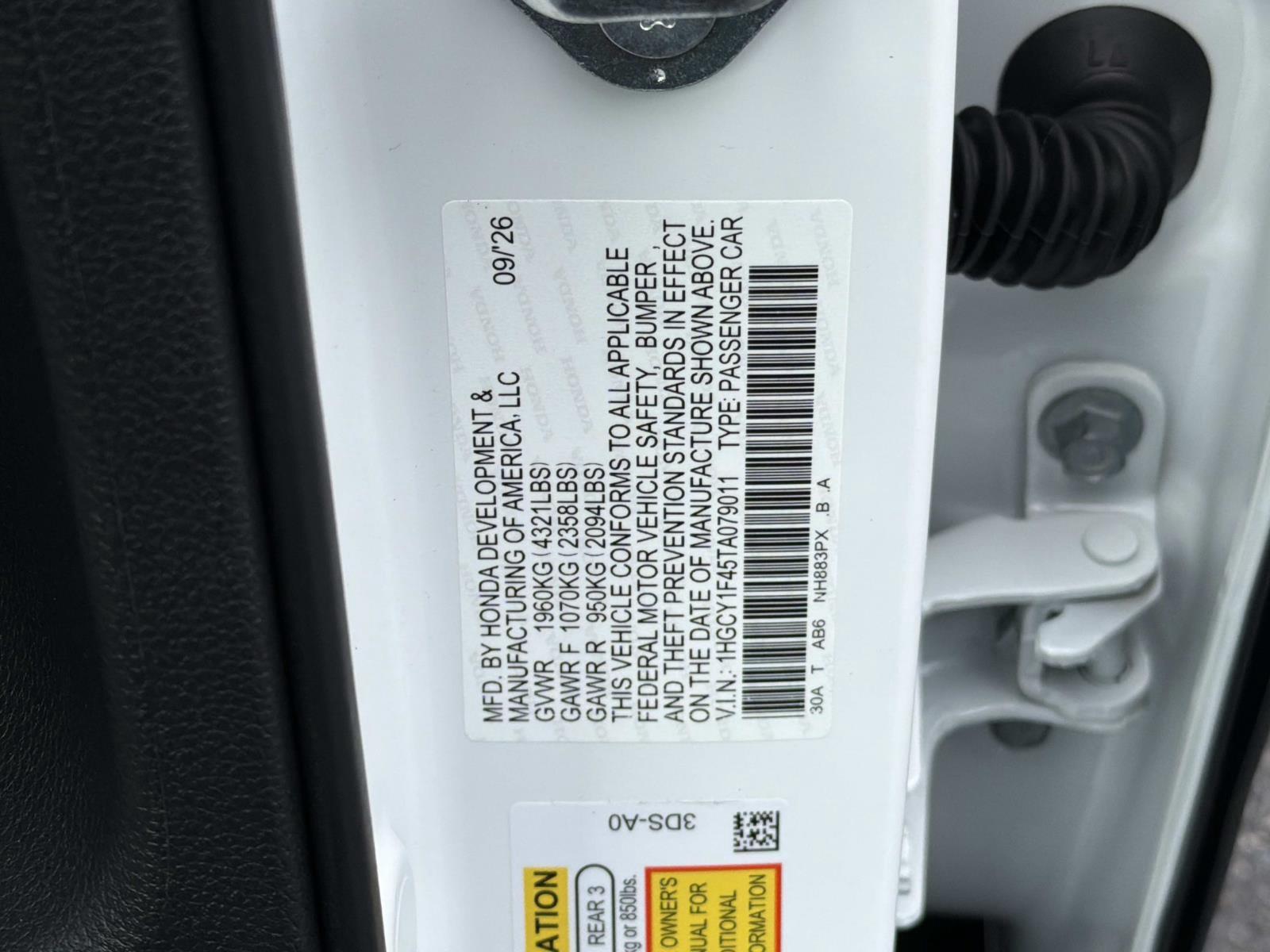 New 2026 Honda Accord Sedan Sedan