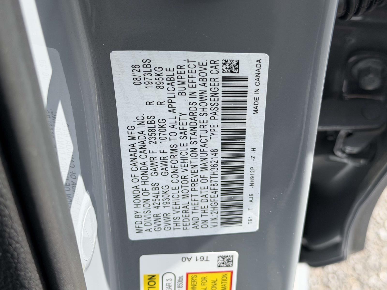 New 2026 Honda Civic Sedan Hybrid Sedan