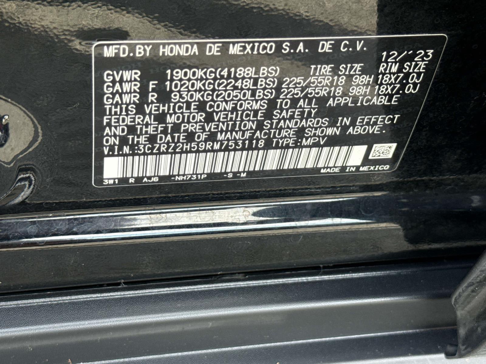 Used 2024 Honda HR-V SUV
