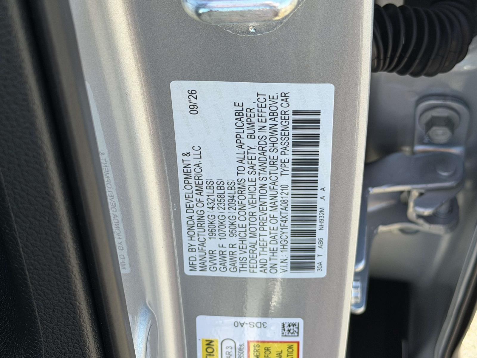 New 2026 Honda Accord Sedan Sedan