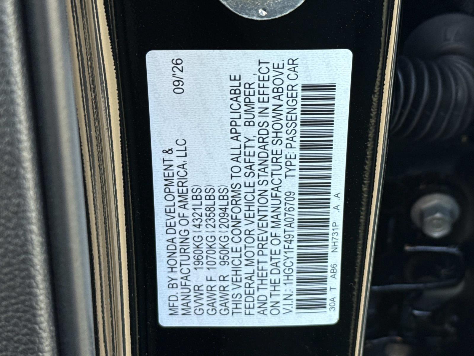New 2026 Honda Accord Sedan Sedan