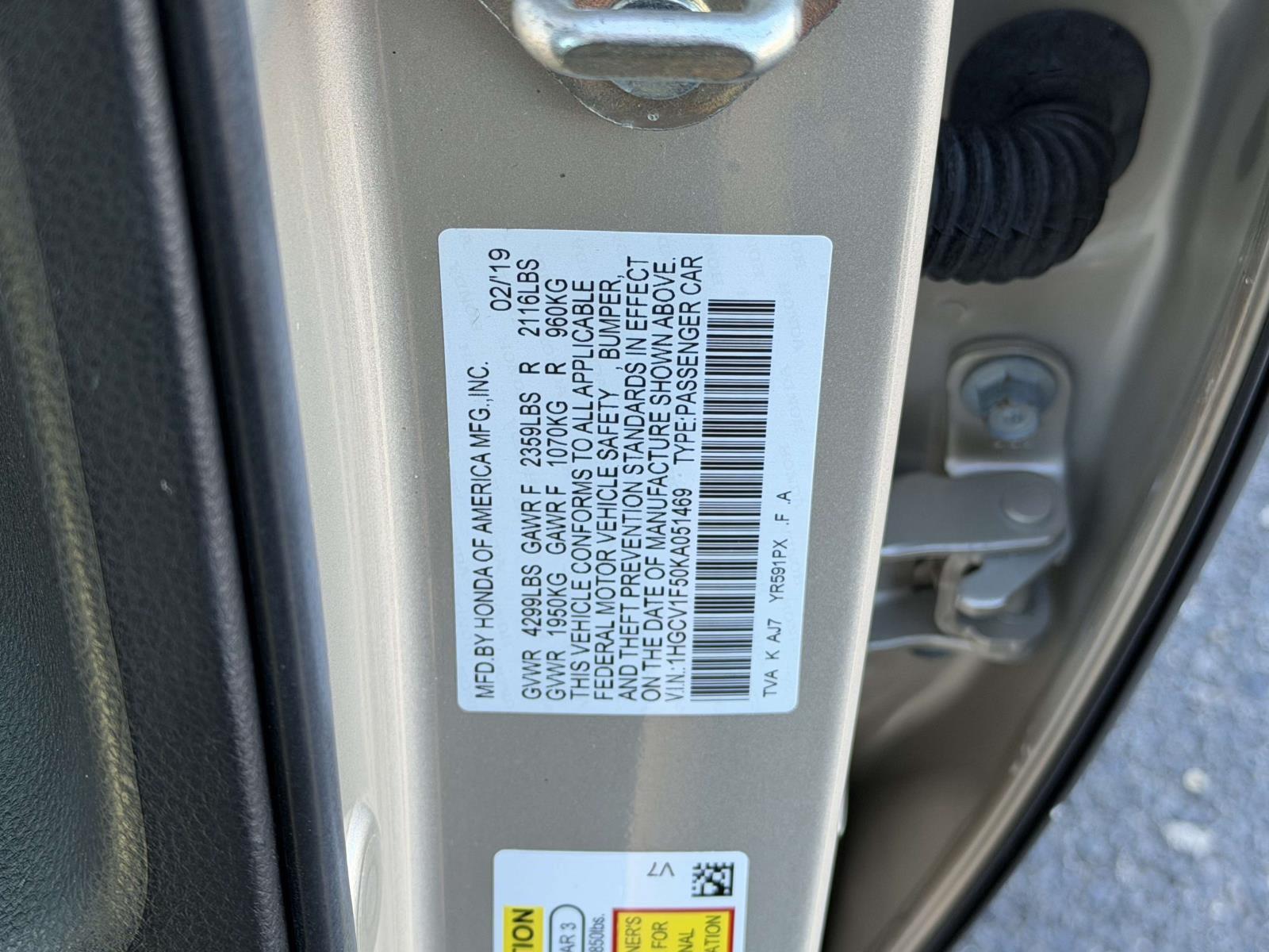 Used 2019 Honda Accord Sedan