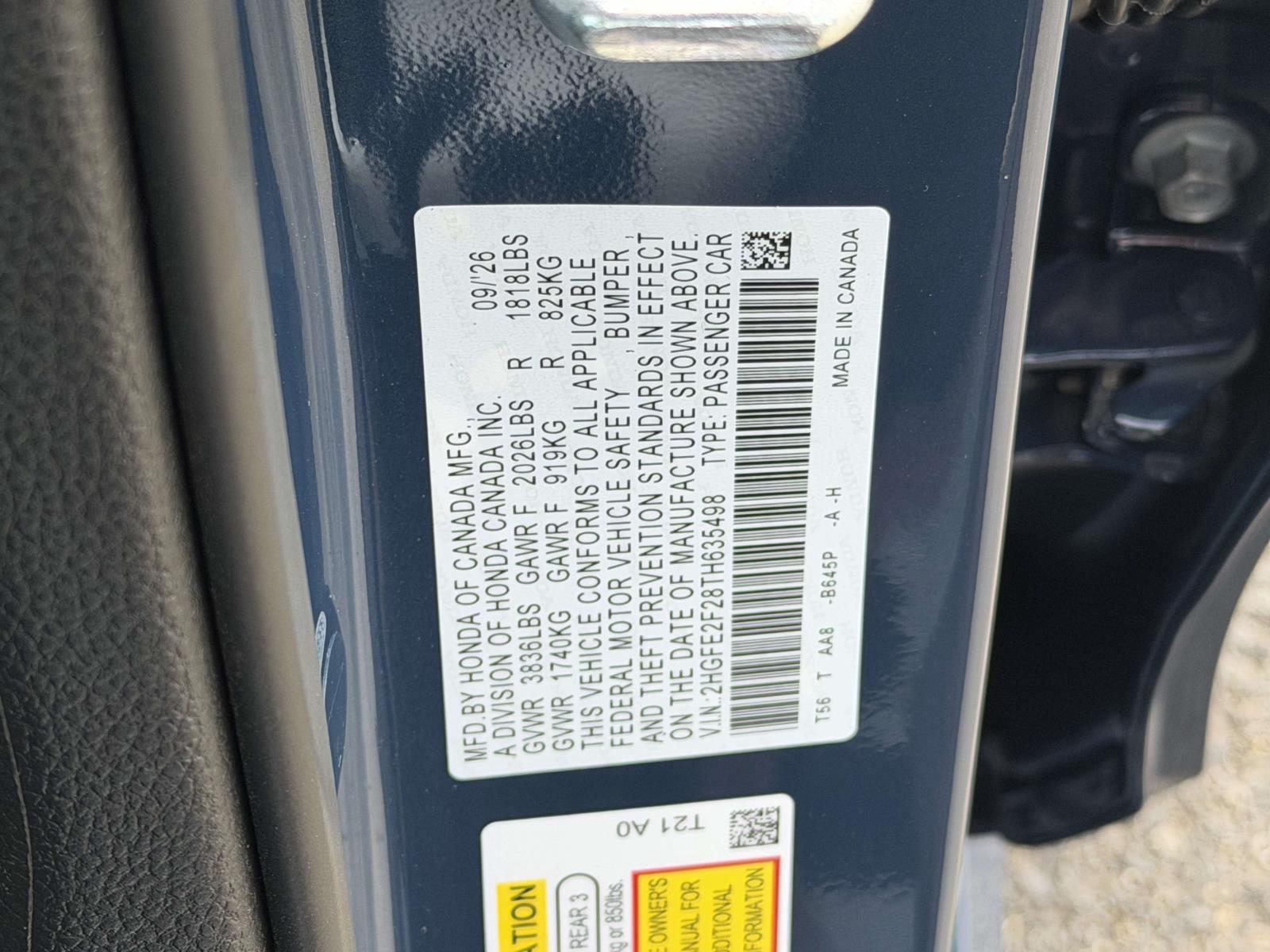 New 2026 Honda Civic Sedan Sedan