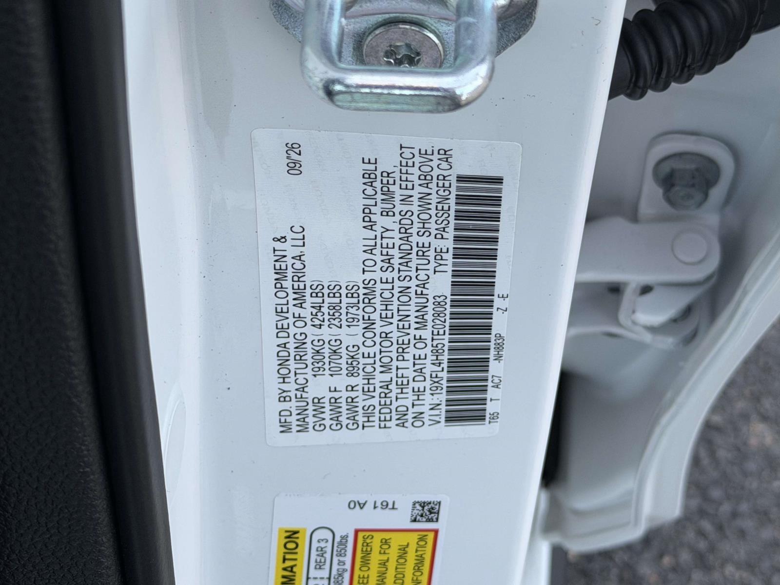 New 2026 Honda Civic Sedan Hybrid Sedan