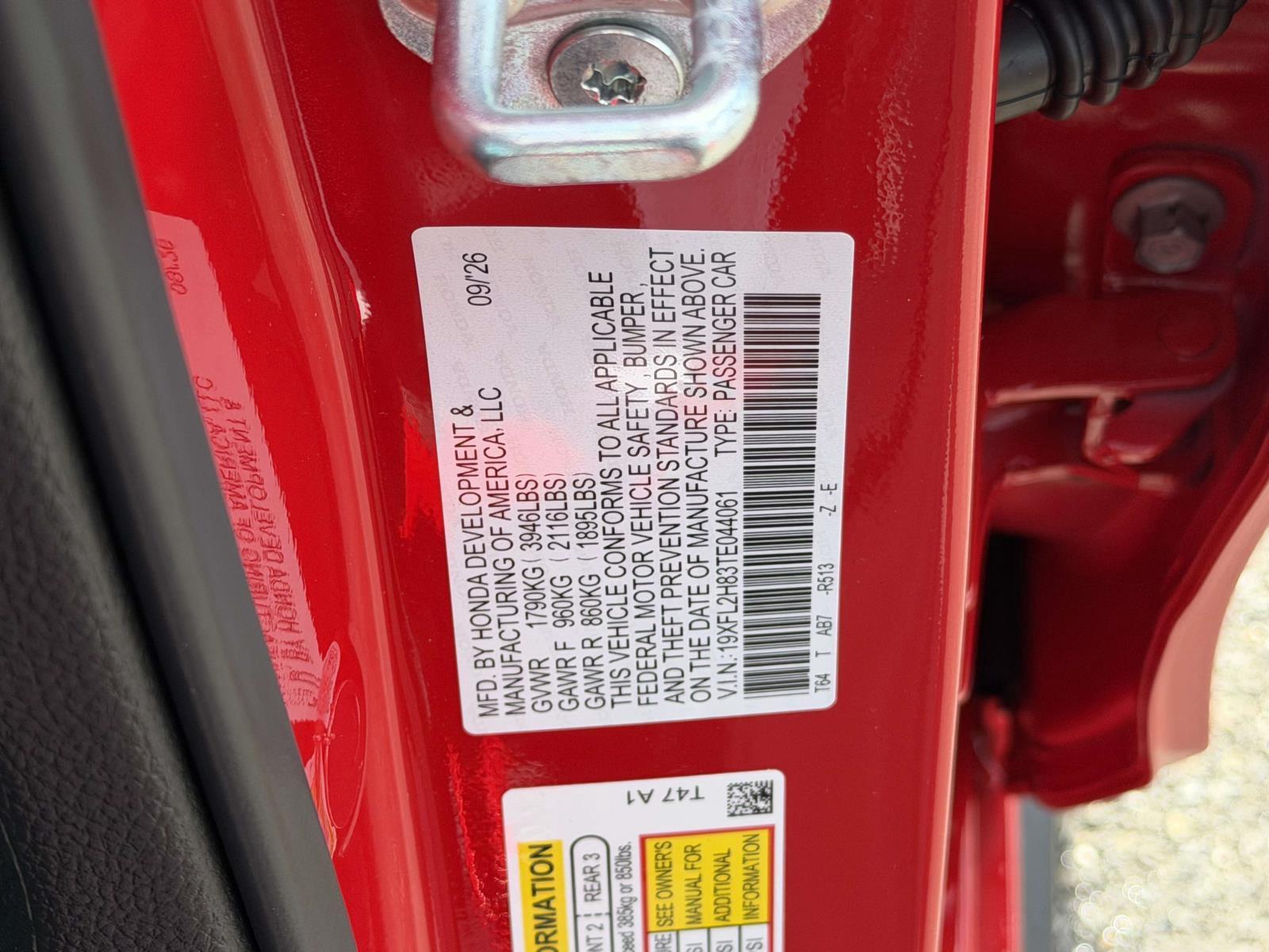 New 2026 Honda Civic Hatchback Hatchback