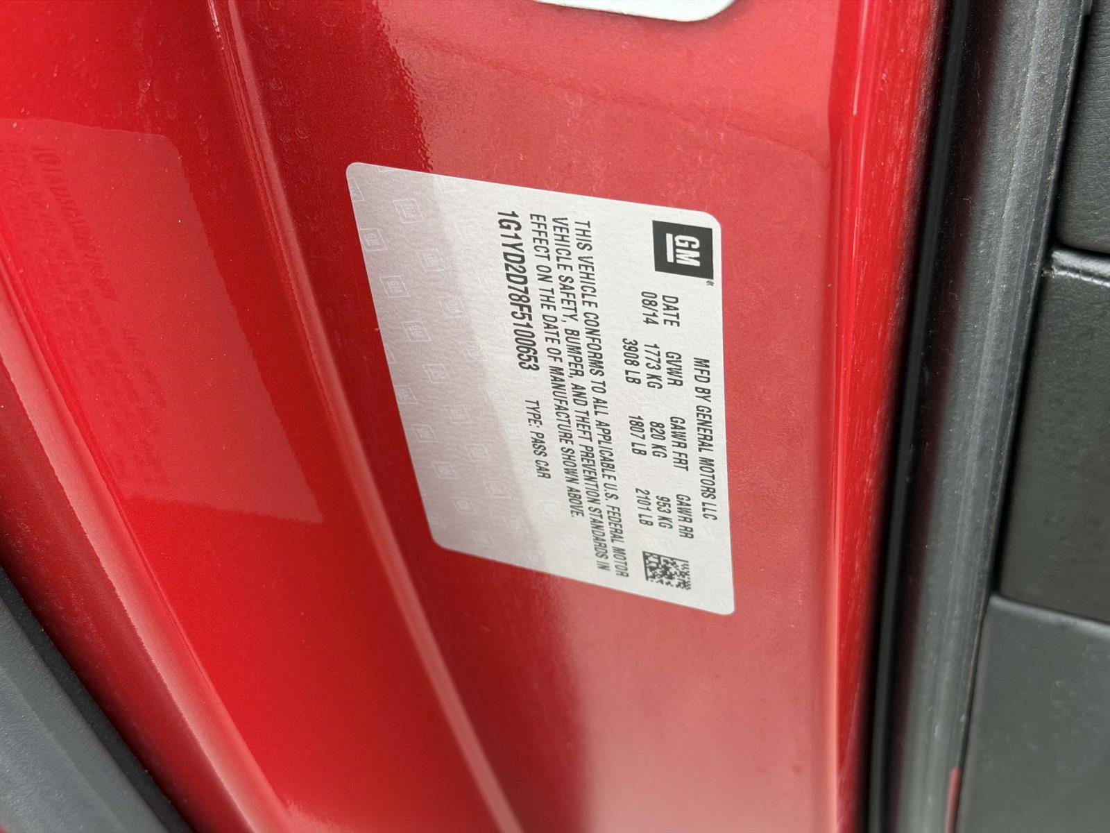 Used 2015 Chevrolet Corvette Coupe