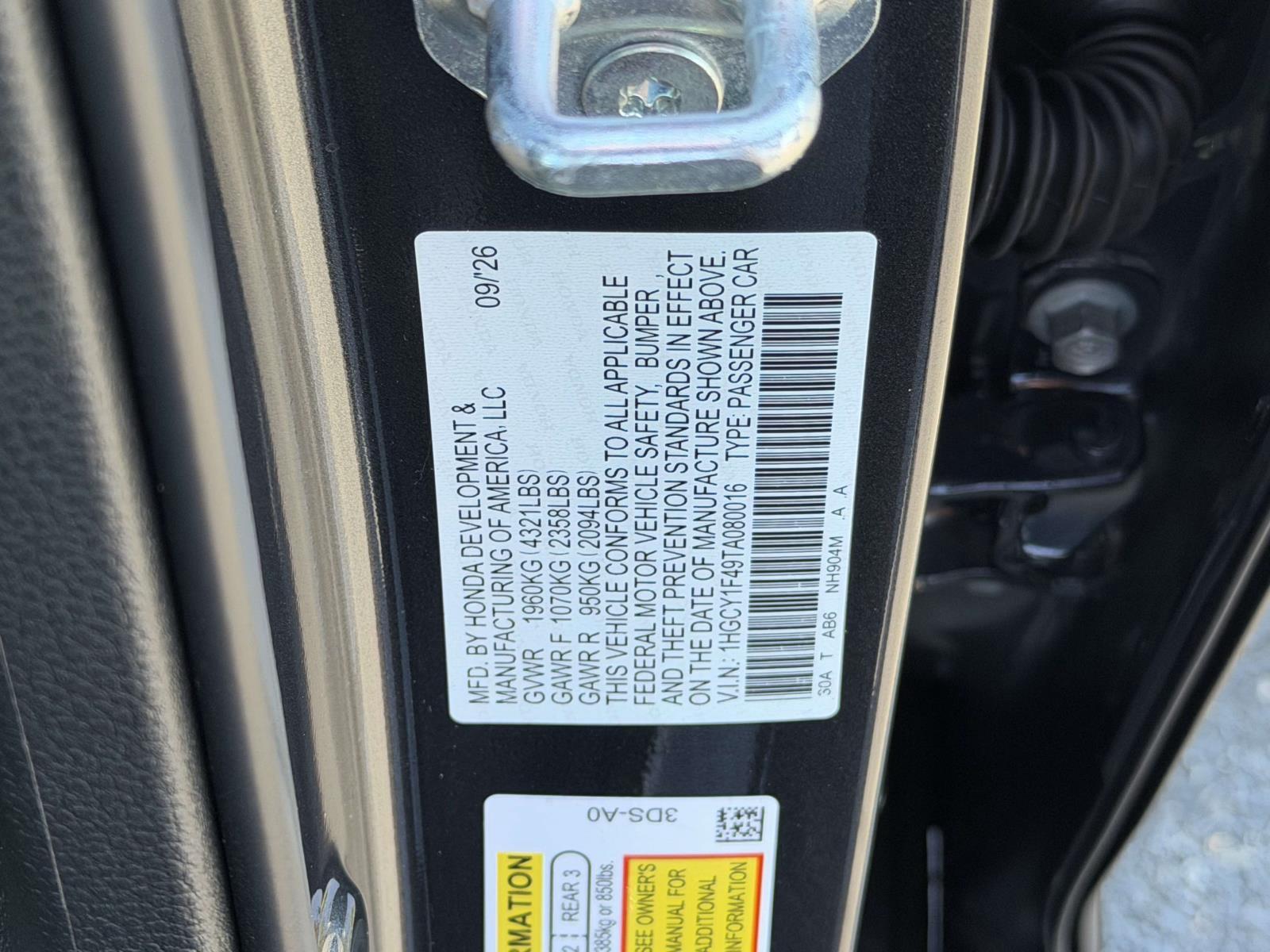 New 2026 Honda Accord Sedan Sedan