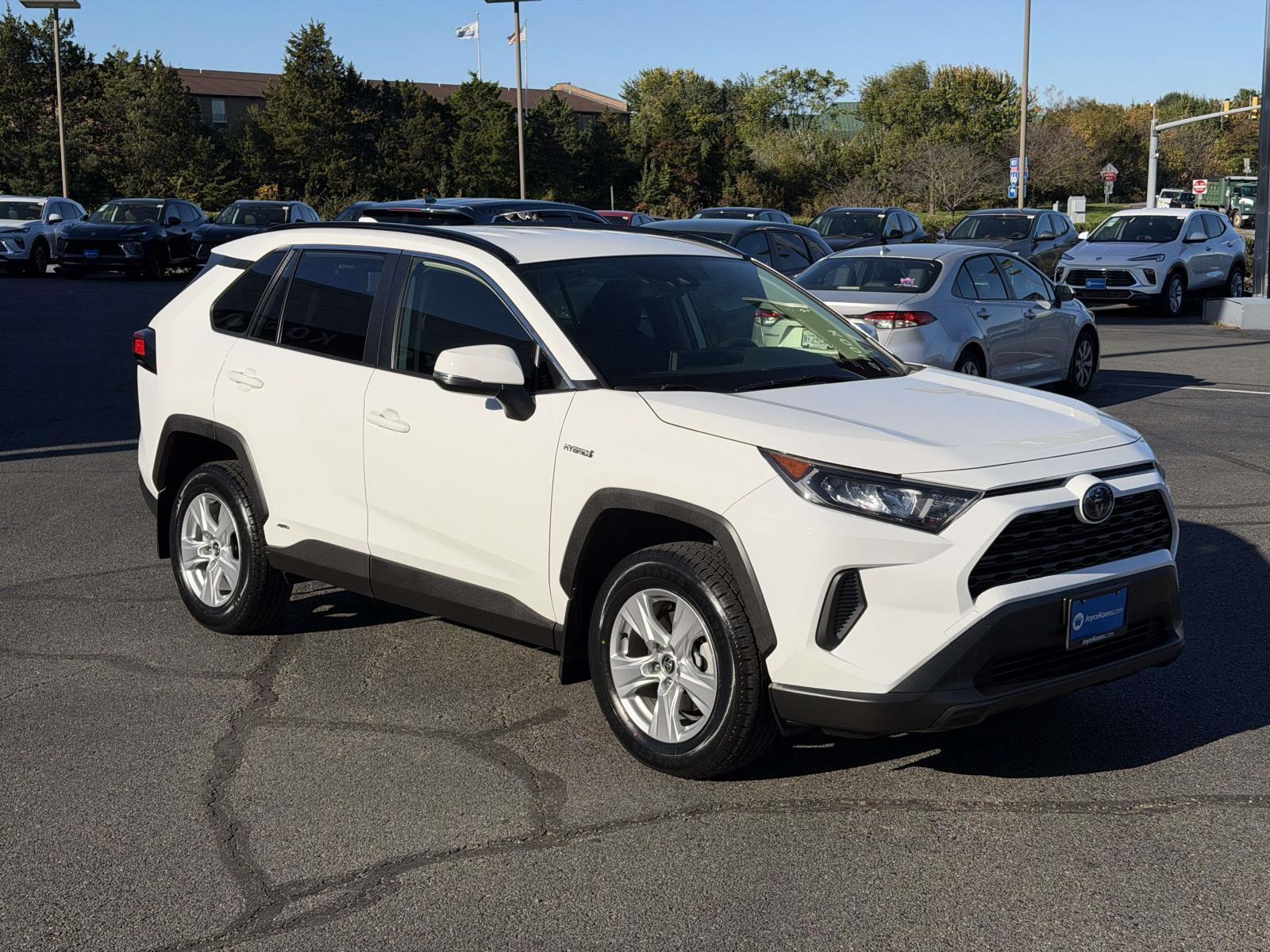Super White 2020 Toyota RAV4 Hybrid SUV / Crossover All-Wheel Drive Continuously Variable Transmission