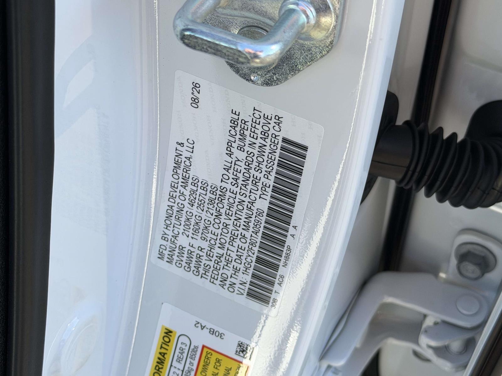 New 2026 Honda Accord Hybrid Sedan