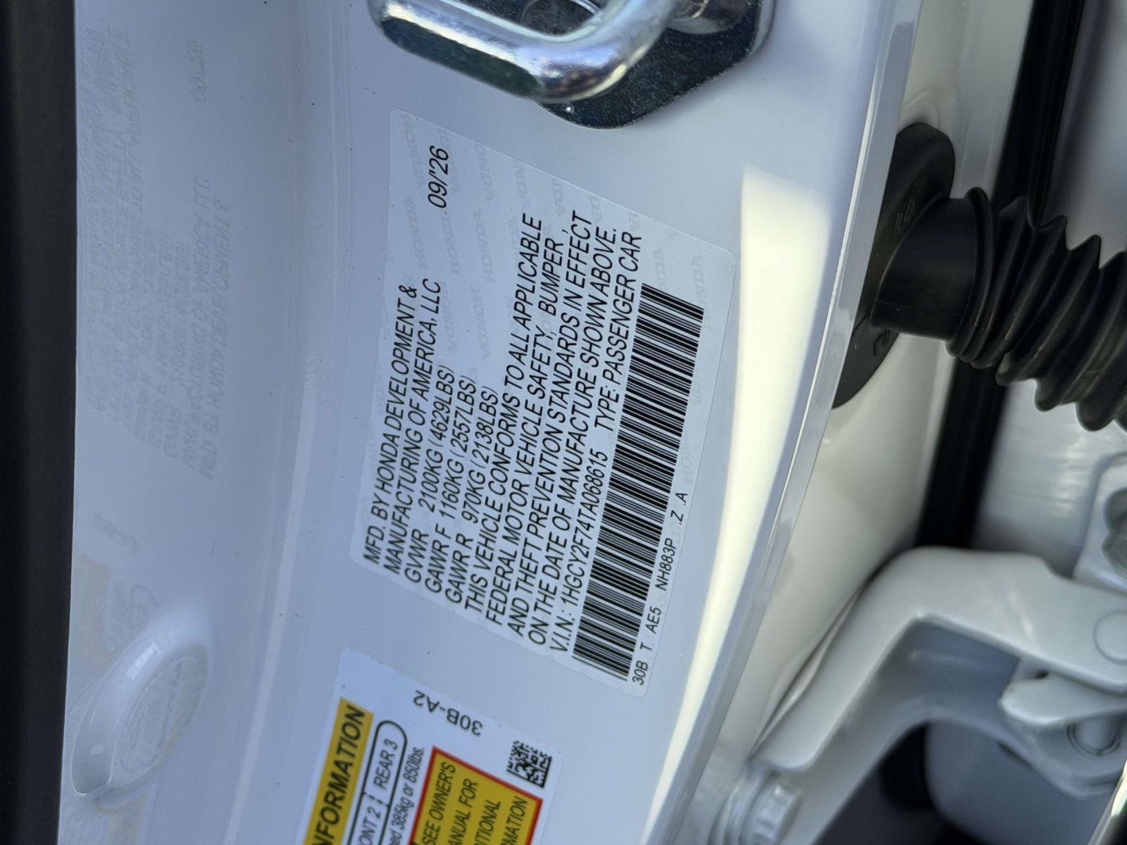 New 2026 Honda Accord Hybrid Sedan