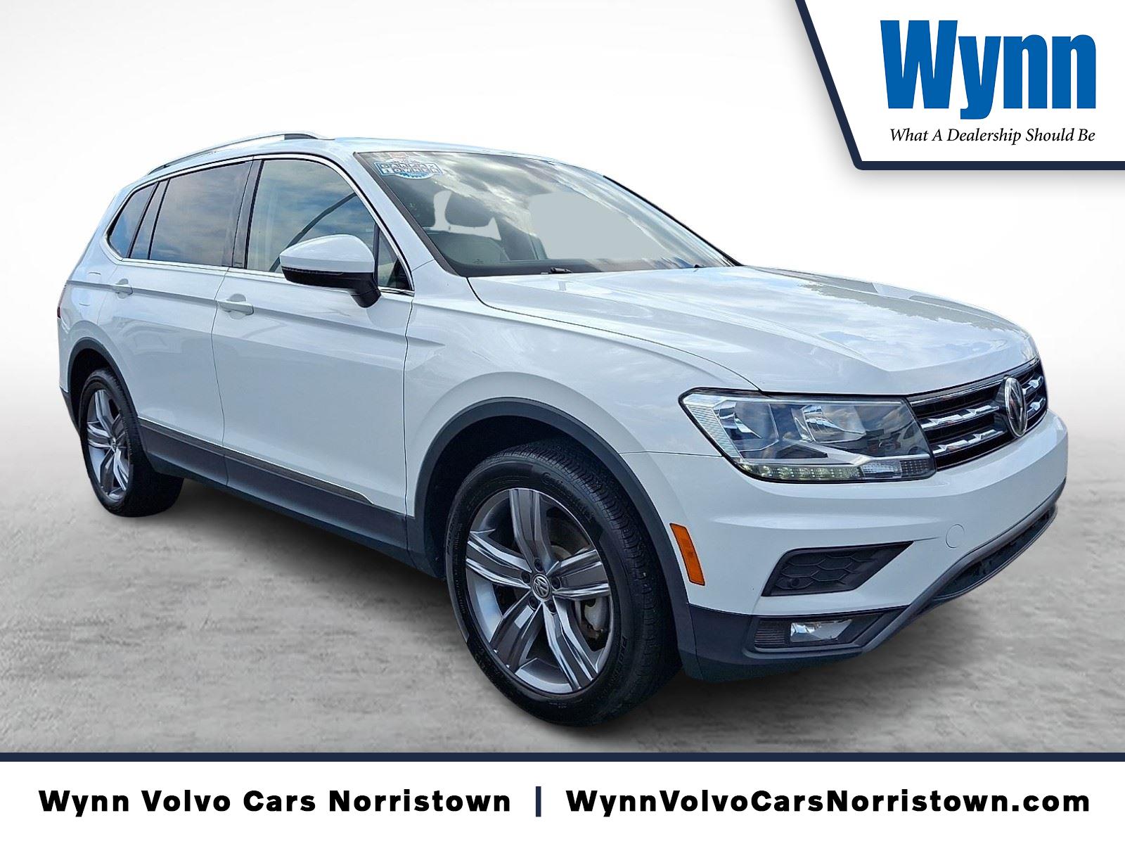 Pure White 2021 Volkswagen Tiguan SUV / Crossover All-Wheel Drive Automatic