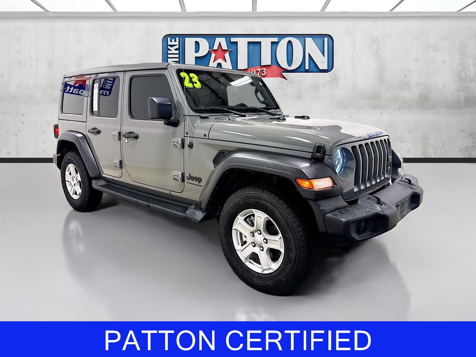 Sting-Gray Clearcoat 2023 Jeep Wrangler Sport S 4-Door 4WD SUV / Crossover Four-Wheel Drive 8-Speed Automatic