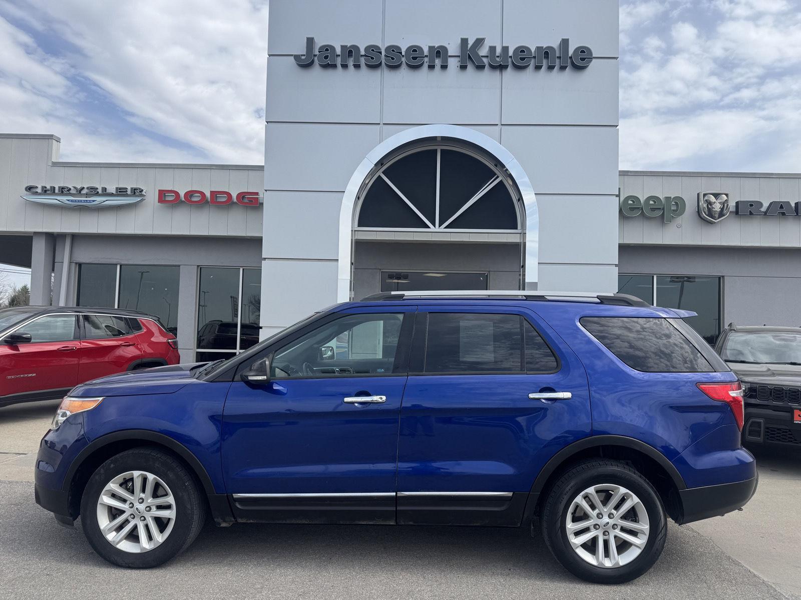 Deep Impact Blue Metallic 2014 Ford Explorer XLT 4WD SUV / Crossover All-Wheel Drive 6-Speed Automatic
