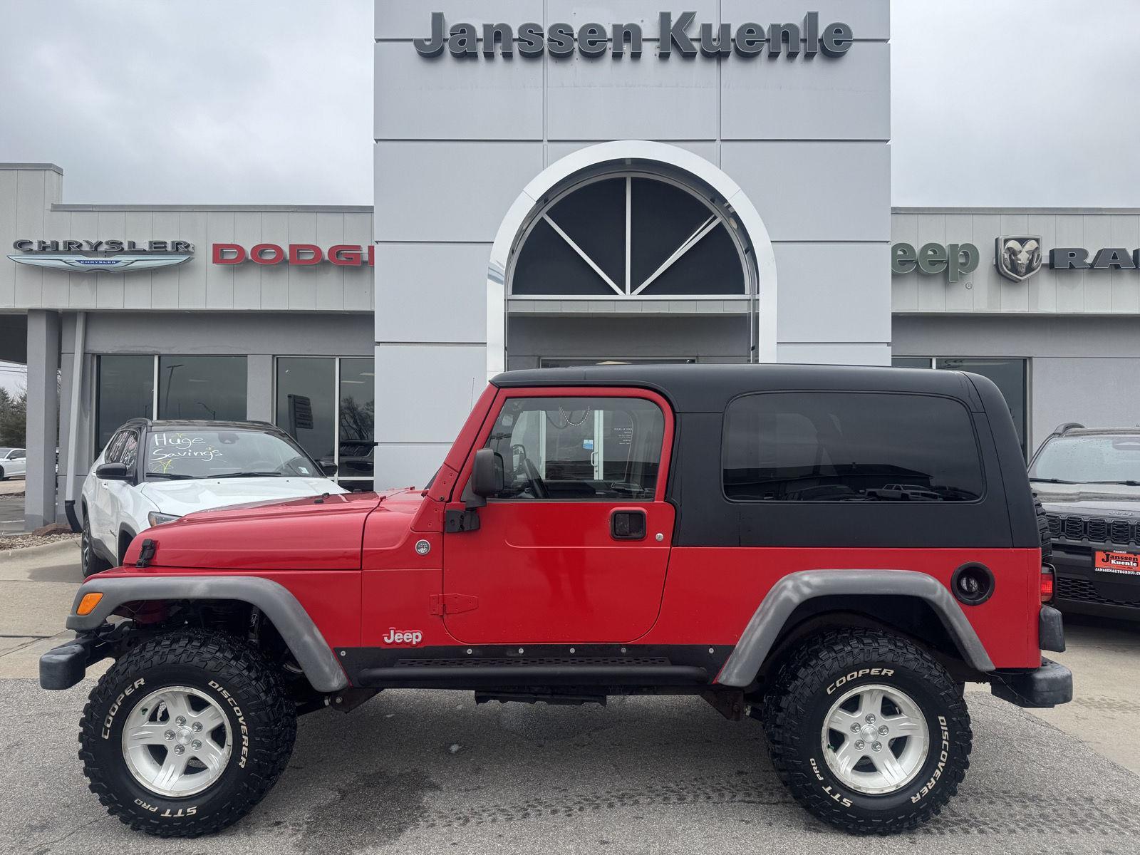Flame Red 2005 Jeep Wrangler Unlimited SUV / Crossover Four-Wheel Drive 6-Speed Manual