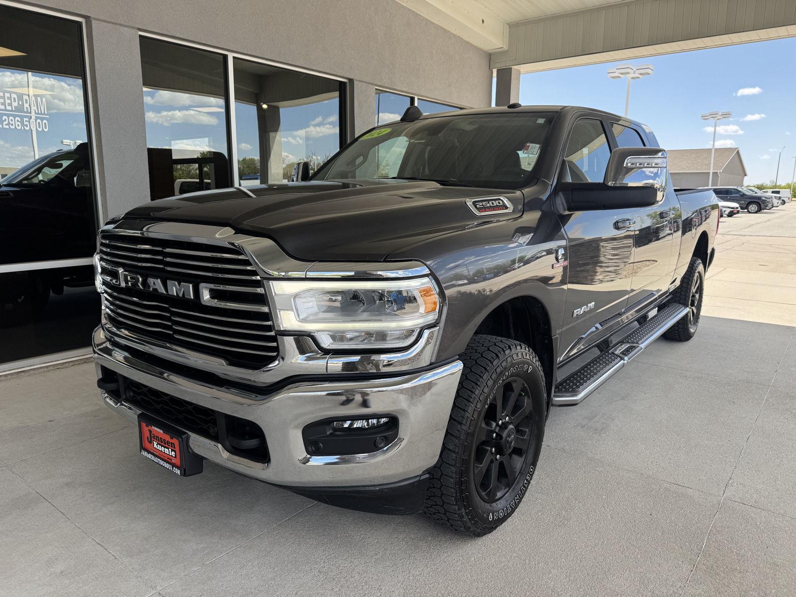 Gray (Granite Crystal Metallic Clearcoat) 2024 RAM 2500 Laramie Mega Cab 4WD Pickup Truck Four-Wheel Drive 6-Speed Automatic