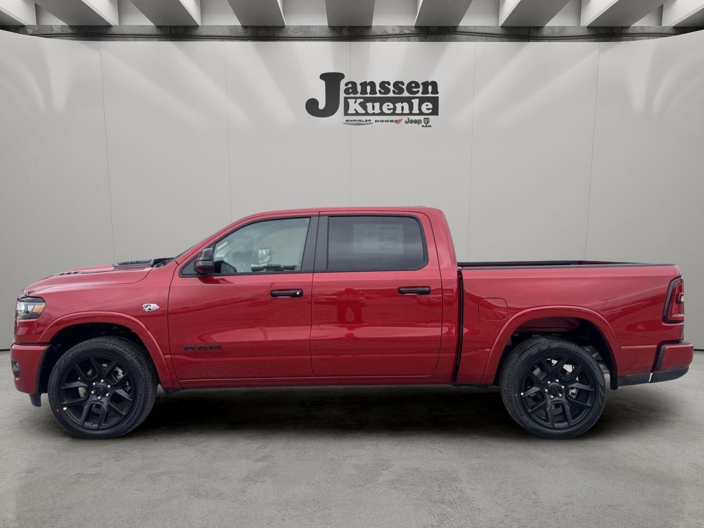 Molten Red Pearlcoat 2026 RAM 1500 Laramie Crew Cab 4WD Pickup Truck Four-Wheel Drive 8-Speed Automatic