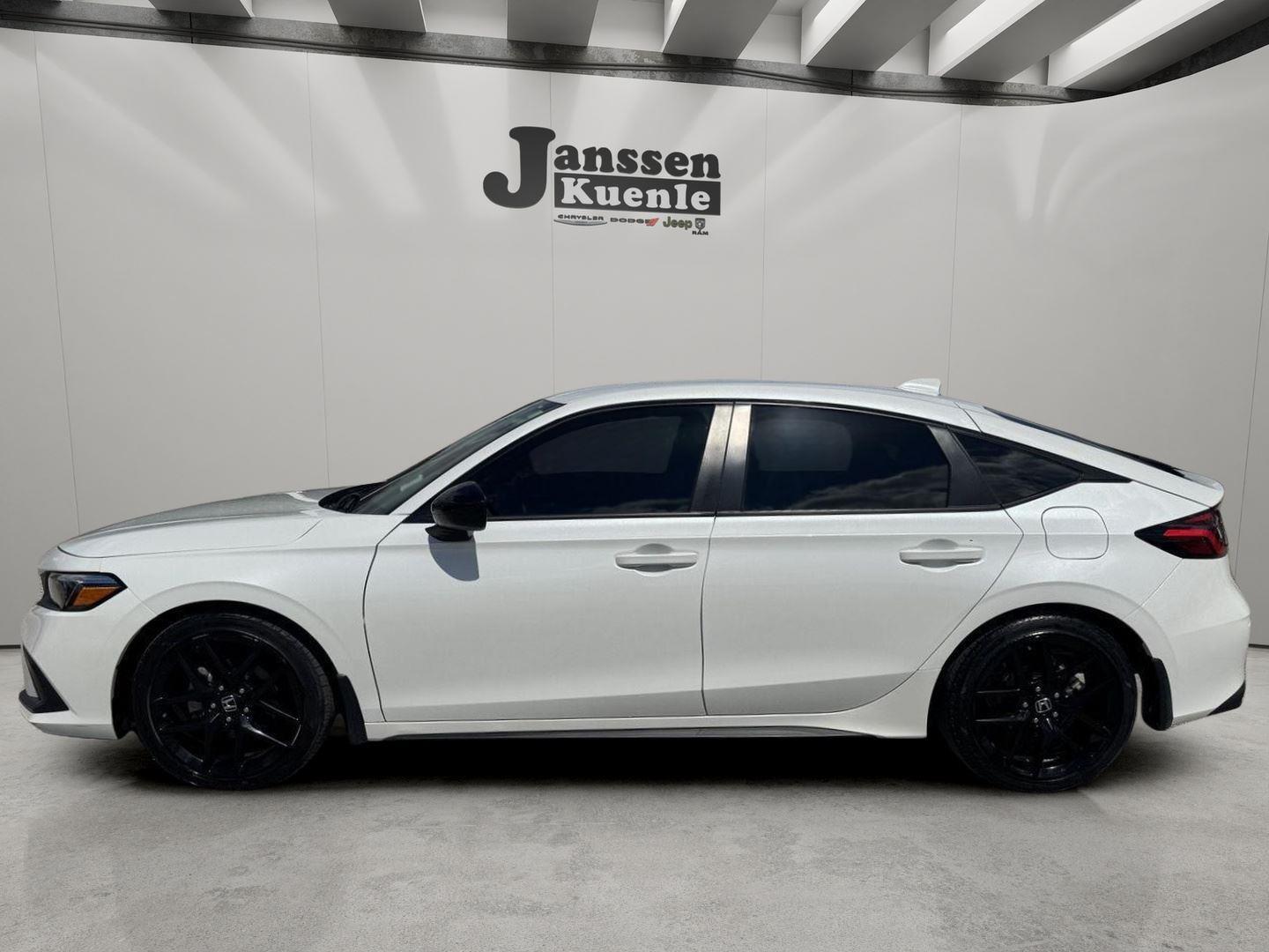 Platinum White Pearl 2023 Honda Civic Hatchback Hatchback Front-Wheel Drive Continuously Variable Transmission