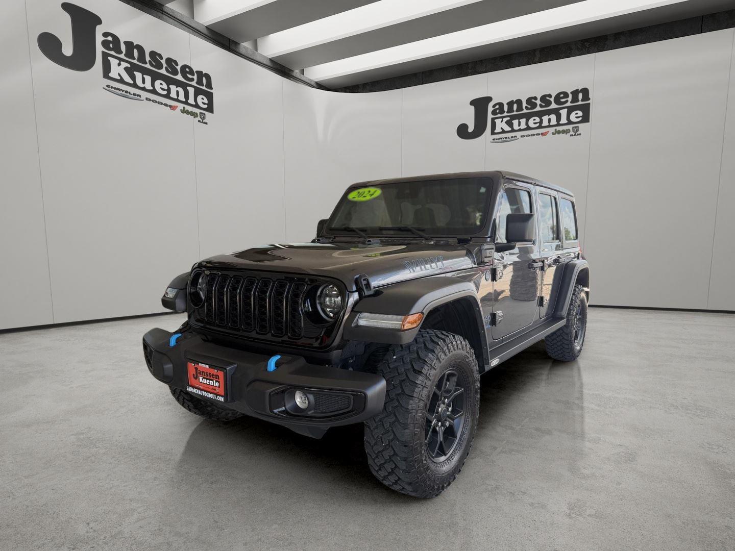 Gray (Granite Crystal Metallic Clearcoat) 2024 Jeep Wrangler 4xe SUV / Crossover Four-Wheel Drive 8-Speed Automatic