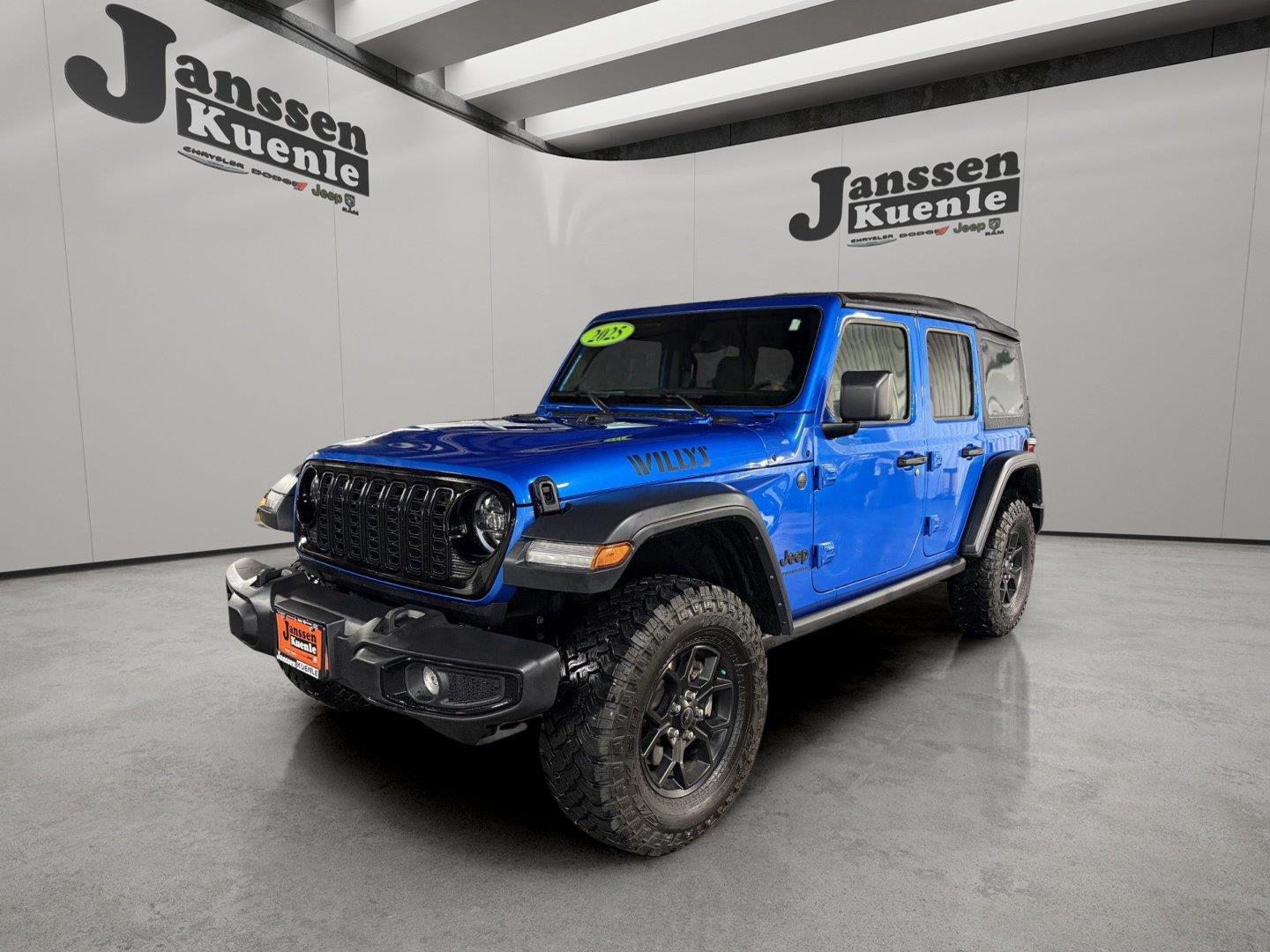 Hydro Blue Pearlcoat 2025 Jeep Wrangler SUV / Crossover Four-Wheel Drive 8-Speed Automatic